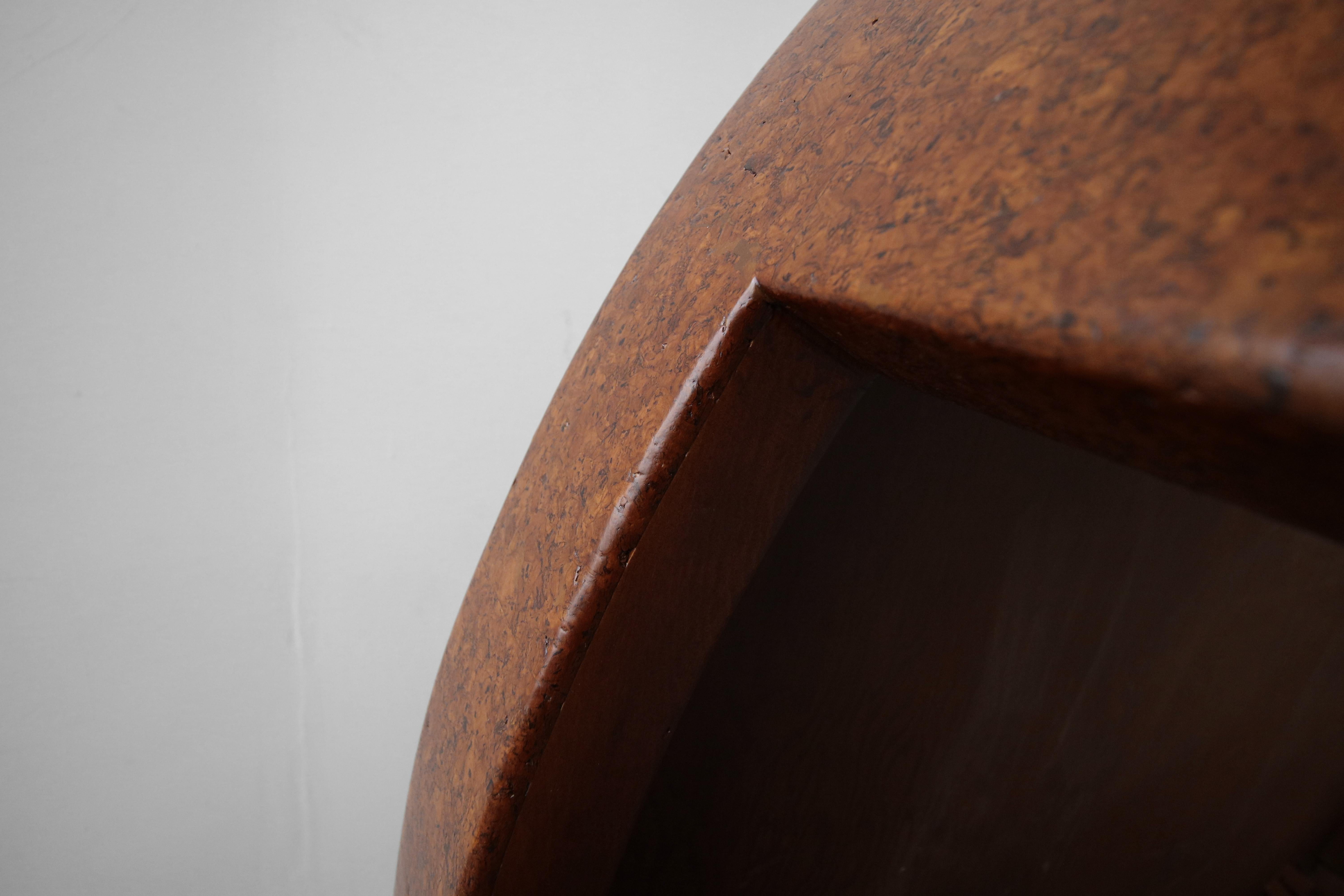 20th Century Rare Paul Frankl Round Cork Coffee Table