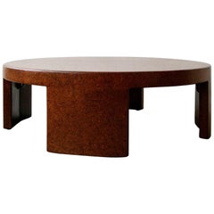 Rare Paul Frankl Round Cork Coffee Table