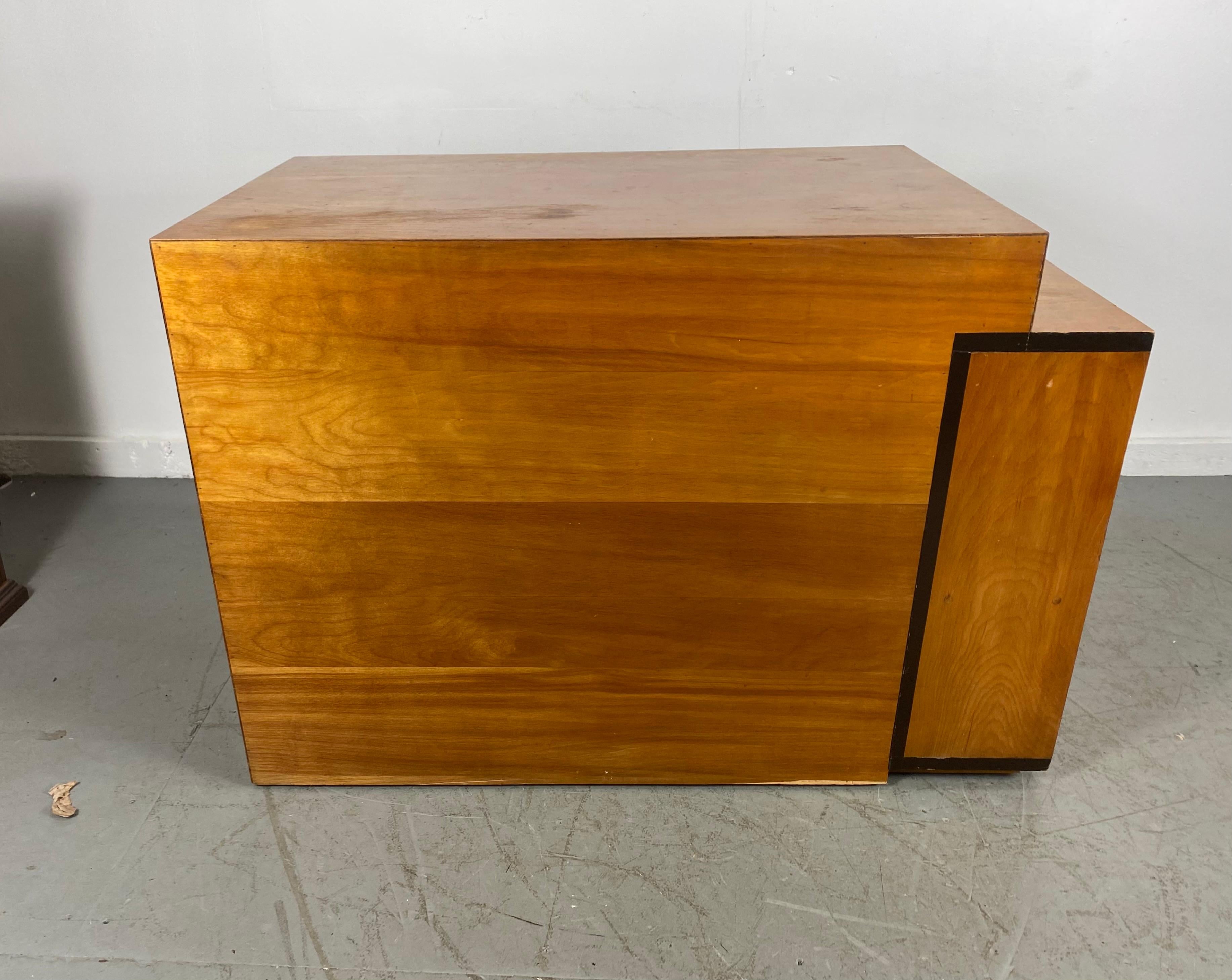 Rare Paul Frankl Skyscraper Desk / Bench, Art Deco, Modernist, Cubist For Sale 1