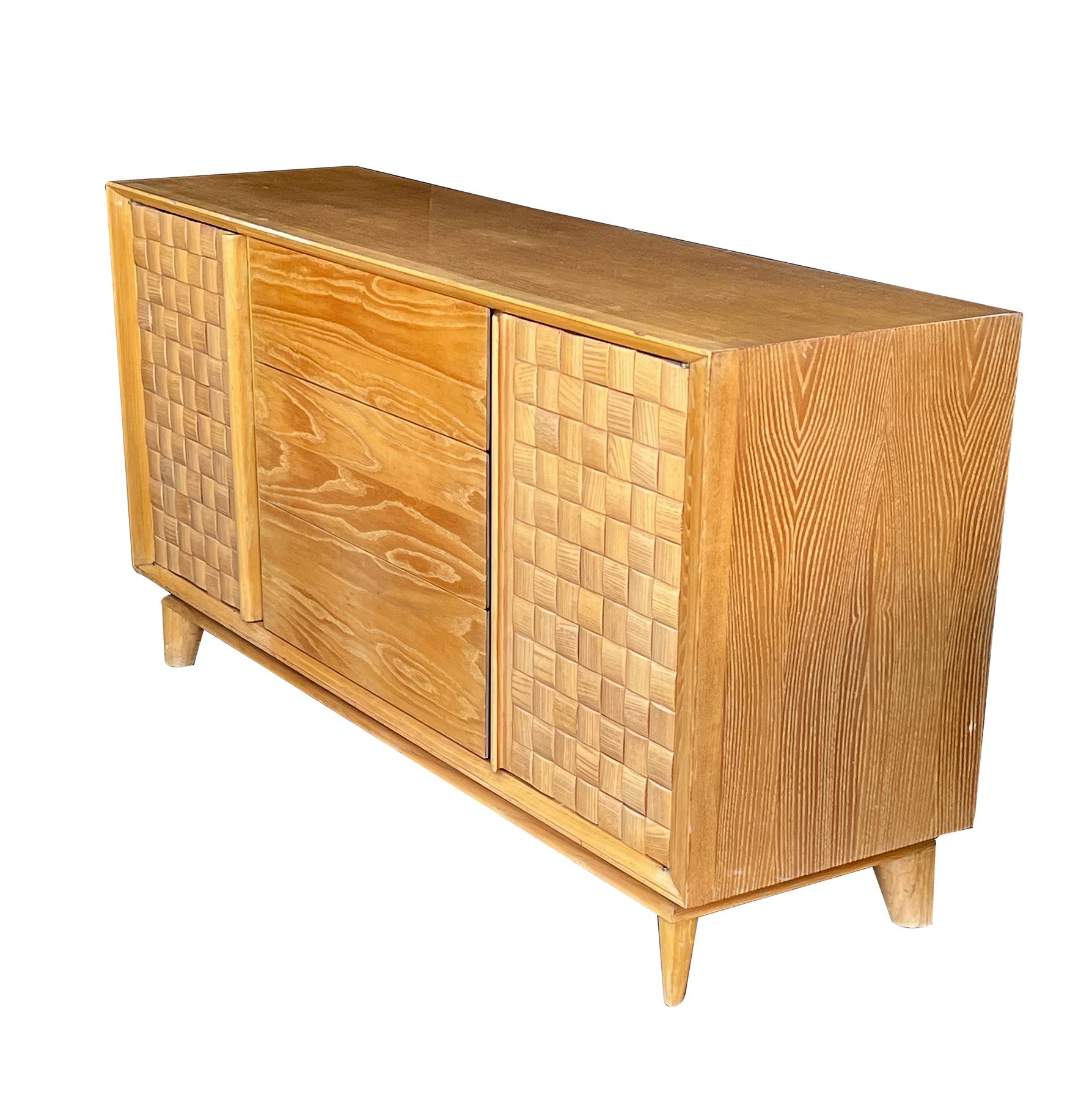 A stunning and rare ash credenza or sideboard designed by Paul László for Brown Saltman c.1950s ,USA as part of the 
