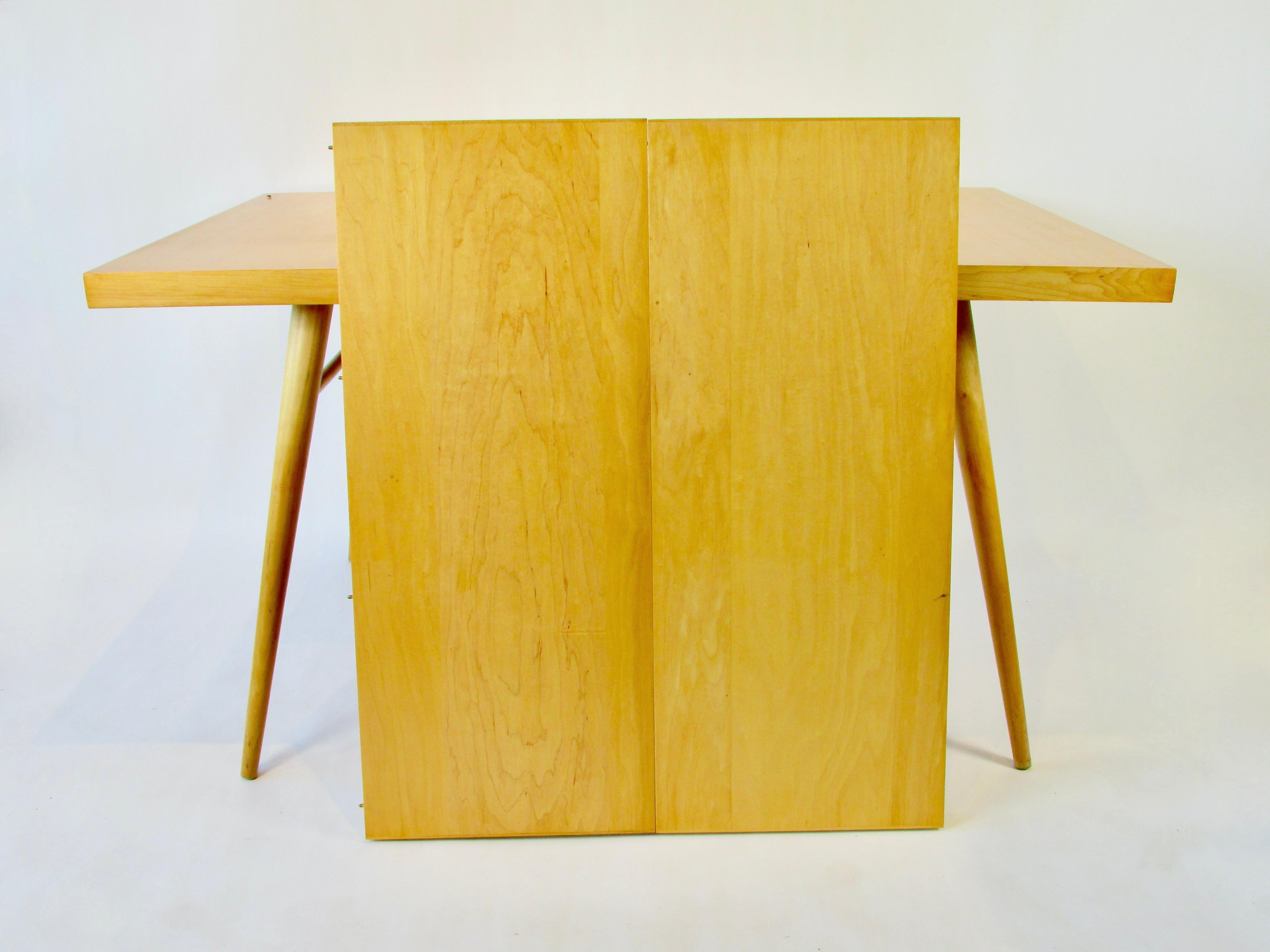 20th Century Rare Paul McCobb Blonde Planner Group Extension Table with Six Chairs For Sale