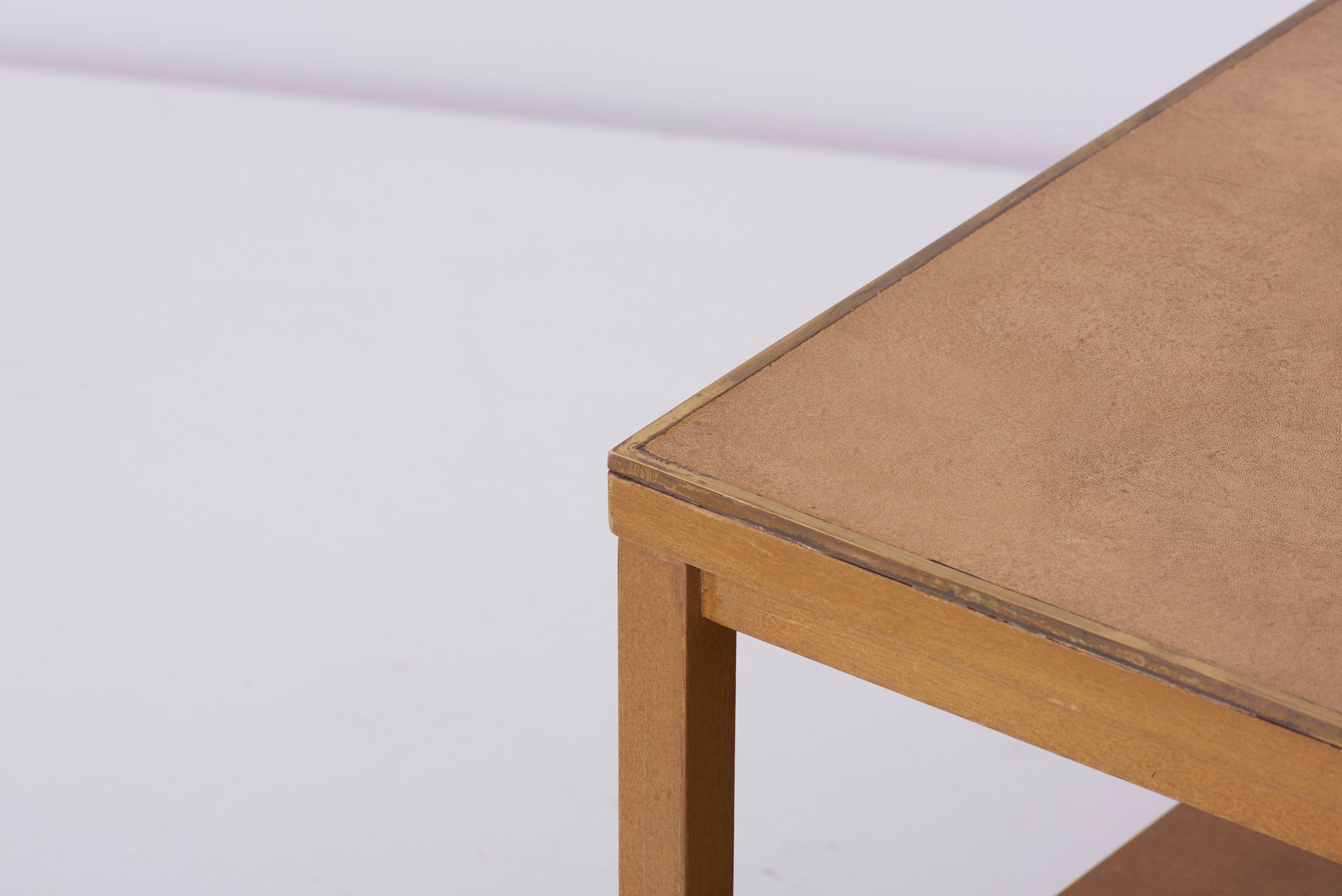 Rare Paul McCobb Coffee Table with Leather Top for Calvin US 1950s 6