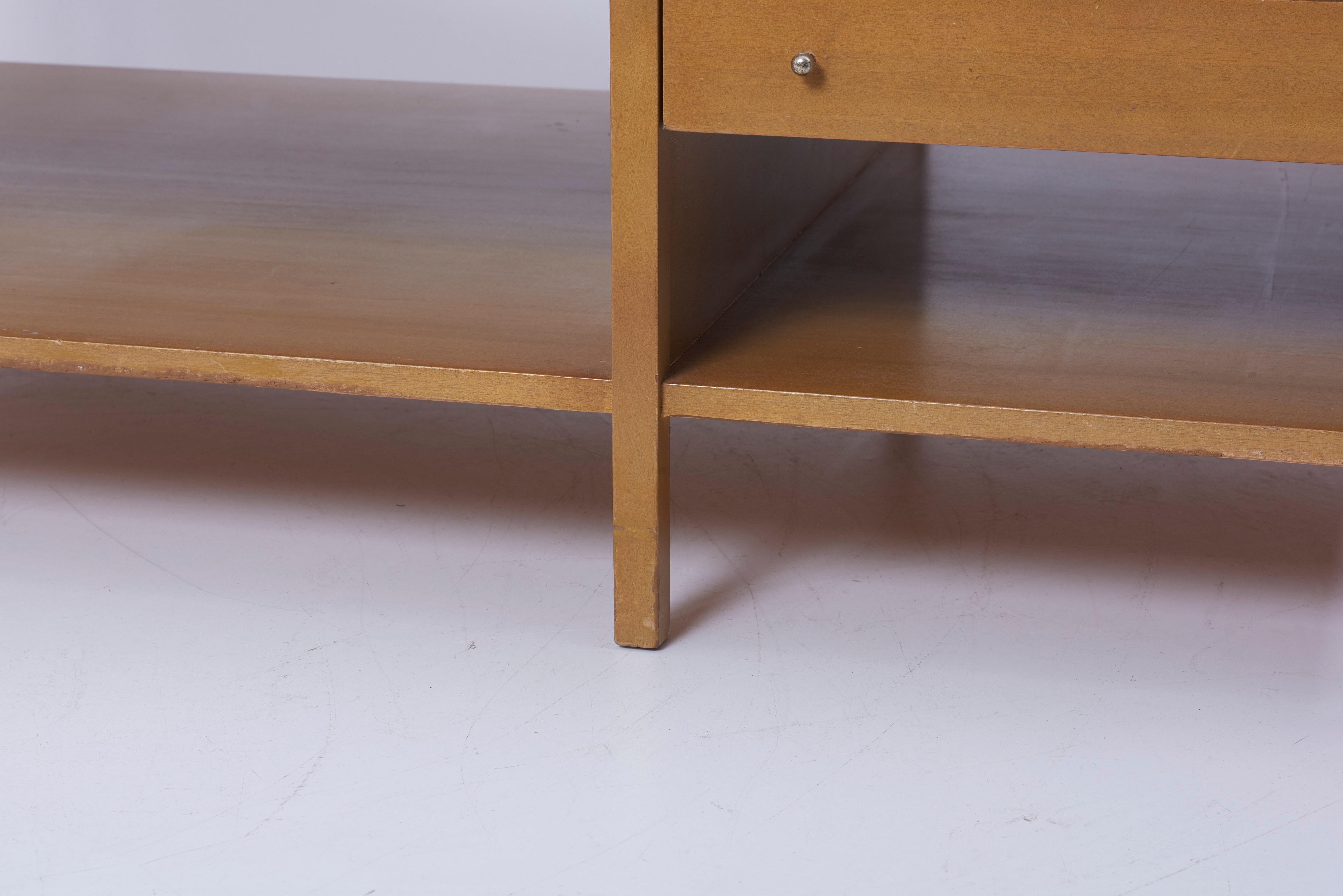 Rare Paul McCobb Coffee Table with Leather Top for Calvin US 1950s 8