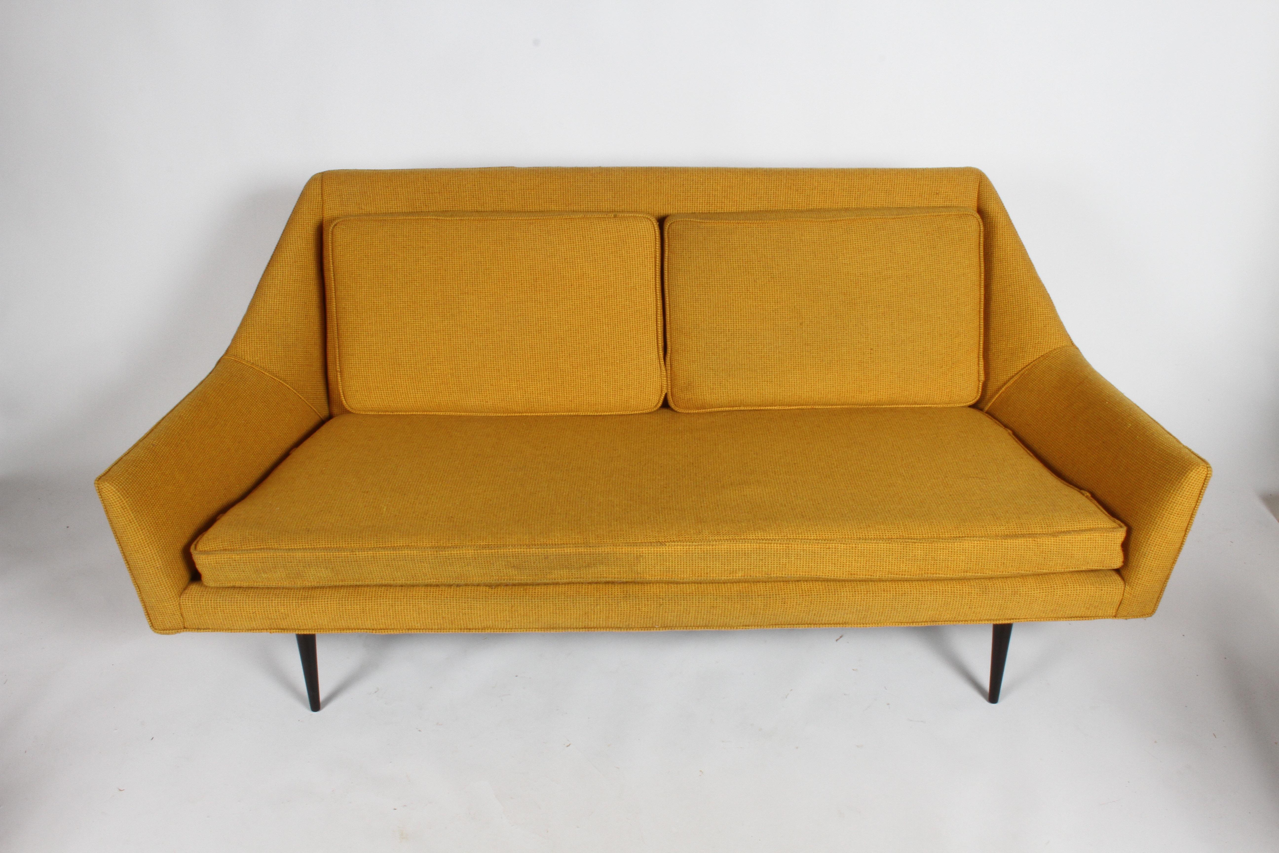 Rare Mid-Century Modern Paul McCobb for Directional Sculptural Cubist Sofa  For Sale 7