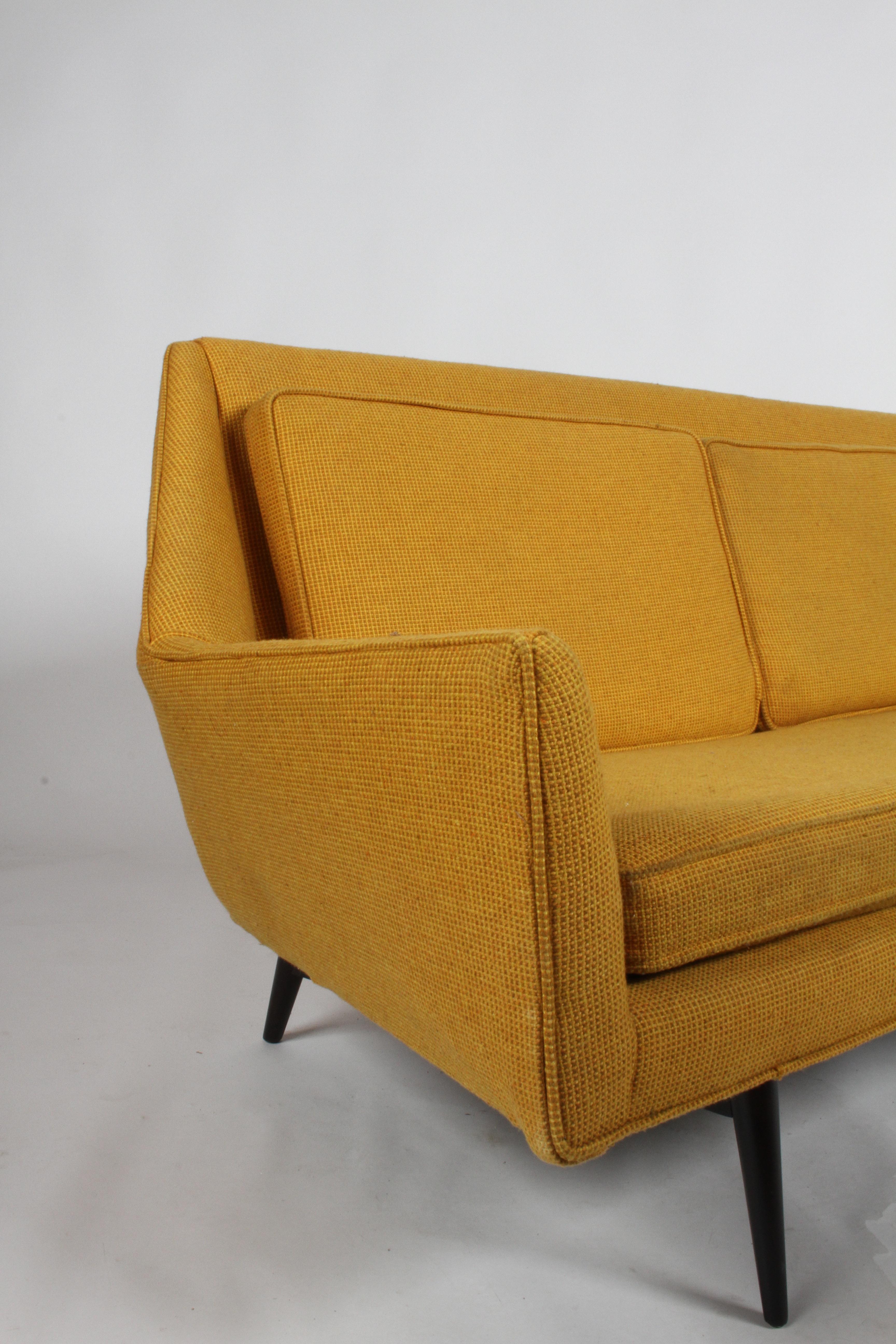 Rare Mid-Century Modern Paul McCobb for Directional Sculptural Cubist Sofa  For Sale 8