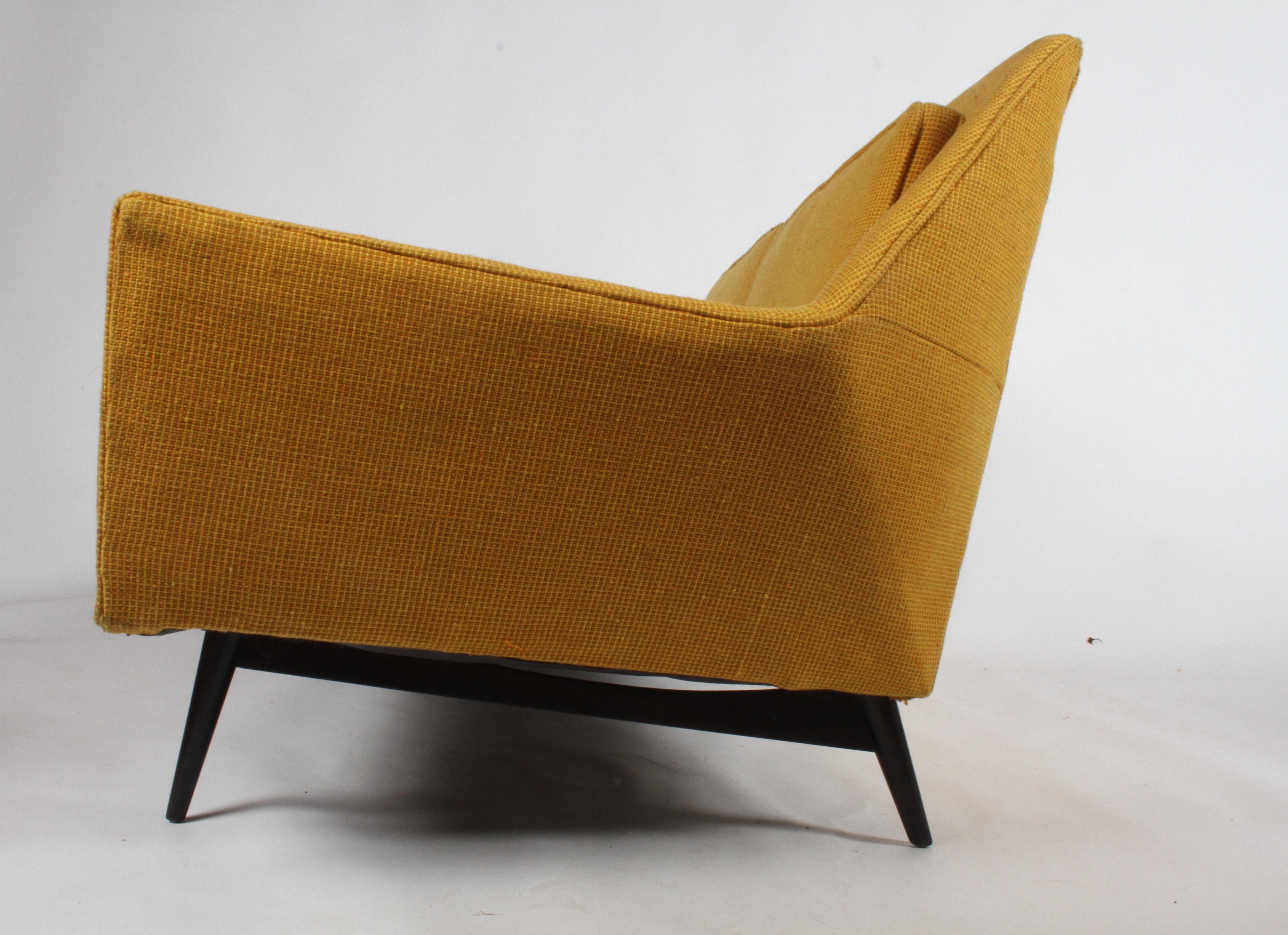 Rare Mid-Century Modern Paul McCobb für Directional Sculptural Cubist Sofa  im Angebot 10