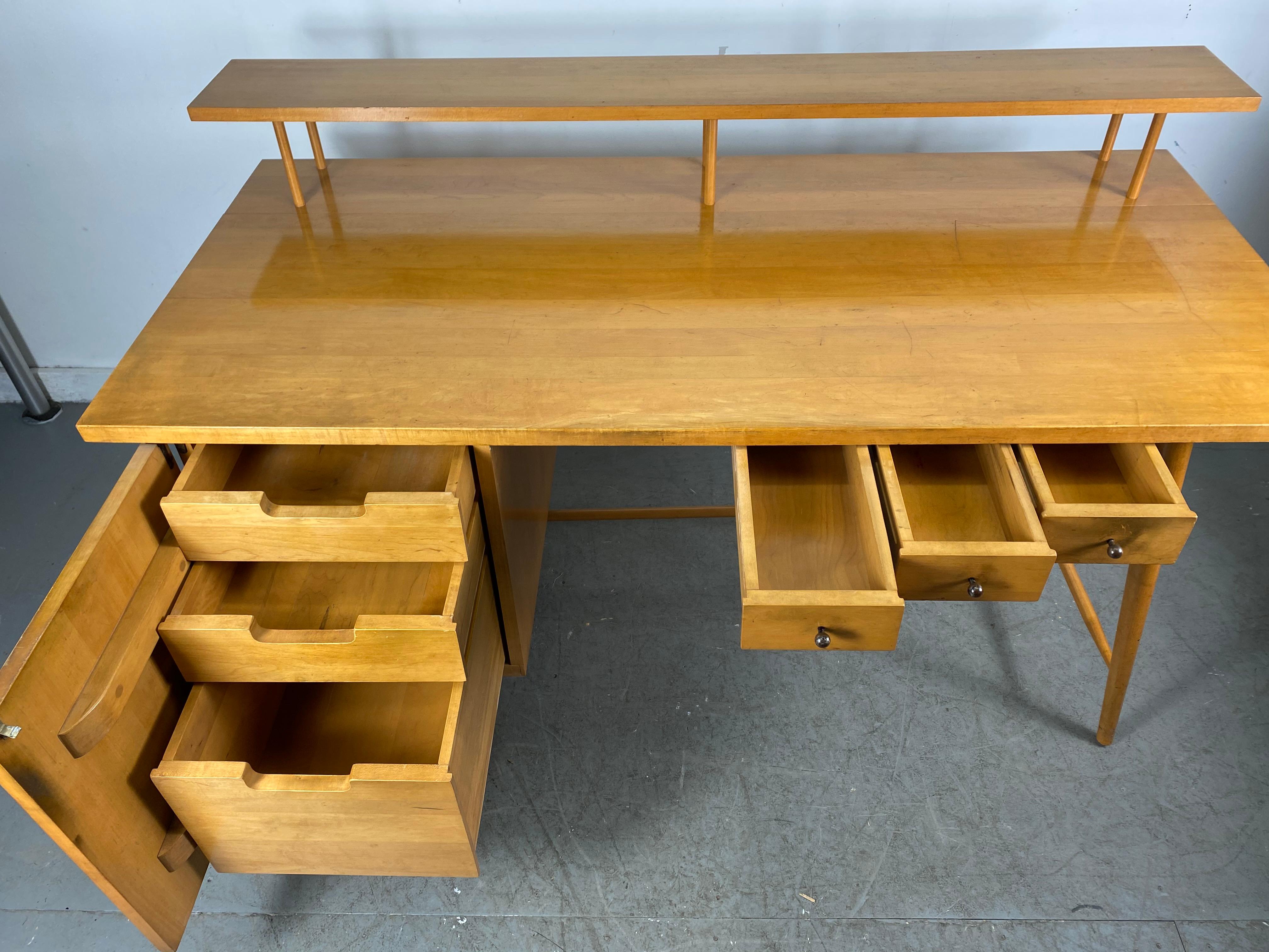 modern maple desk