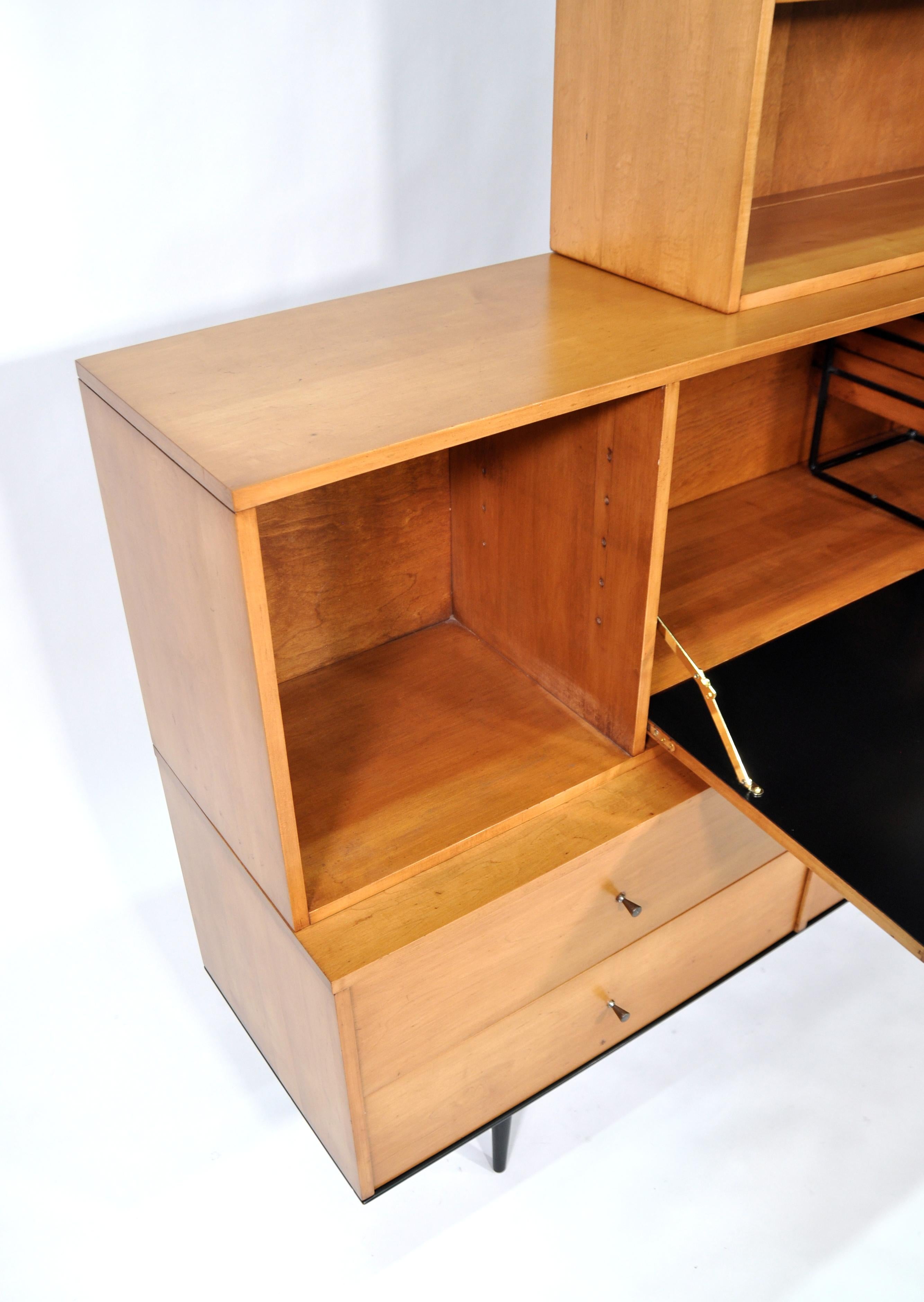 Paul McCobb Drop Lid Desk Cabinet, Winchendon Furniture, 1950s 9