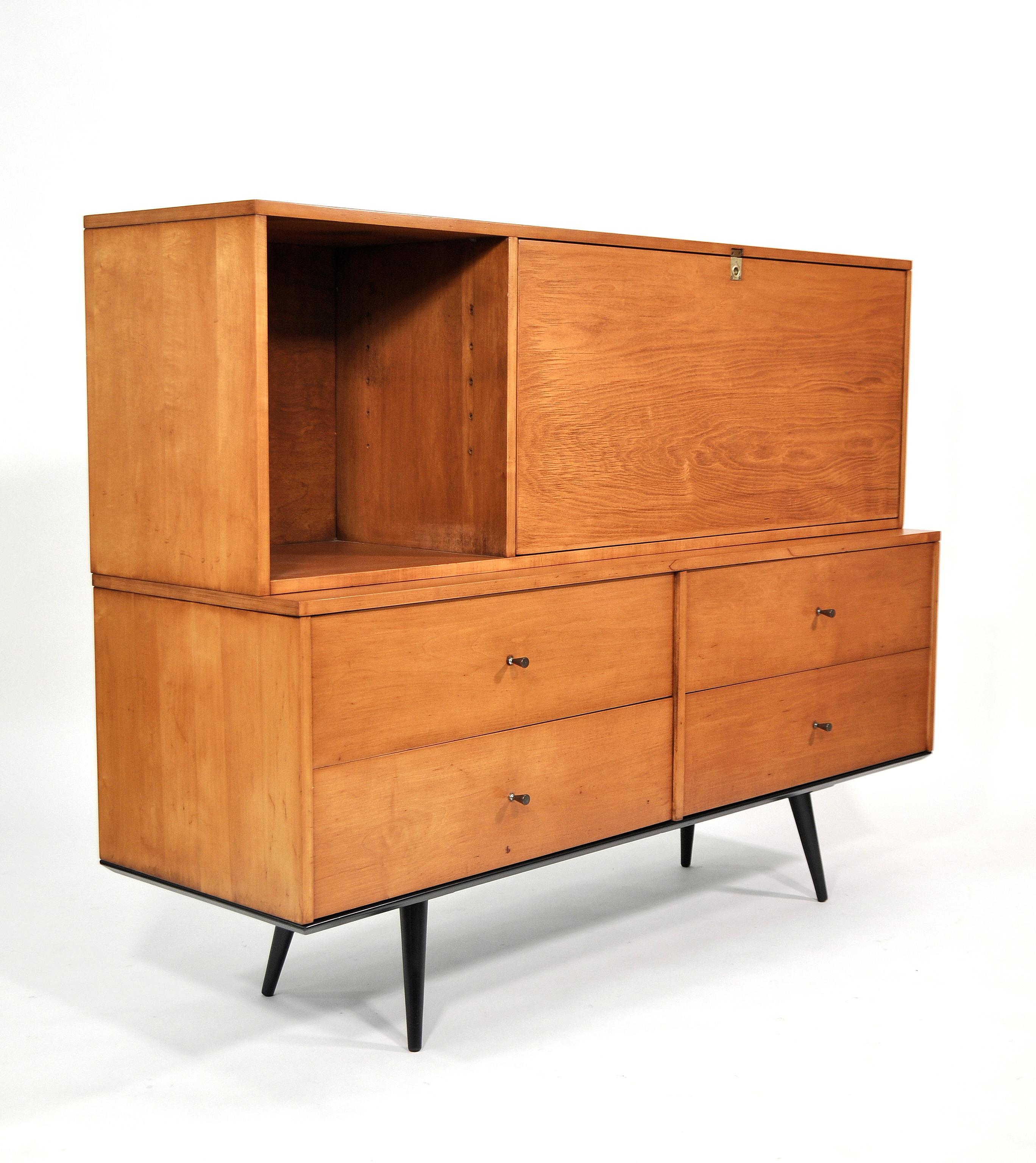 Paul McCobb Drop Lid Desk Cabinet, Winchendon Furniture, 1950s 2