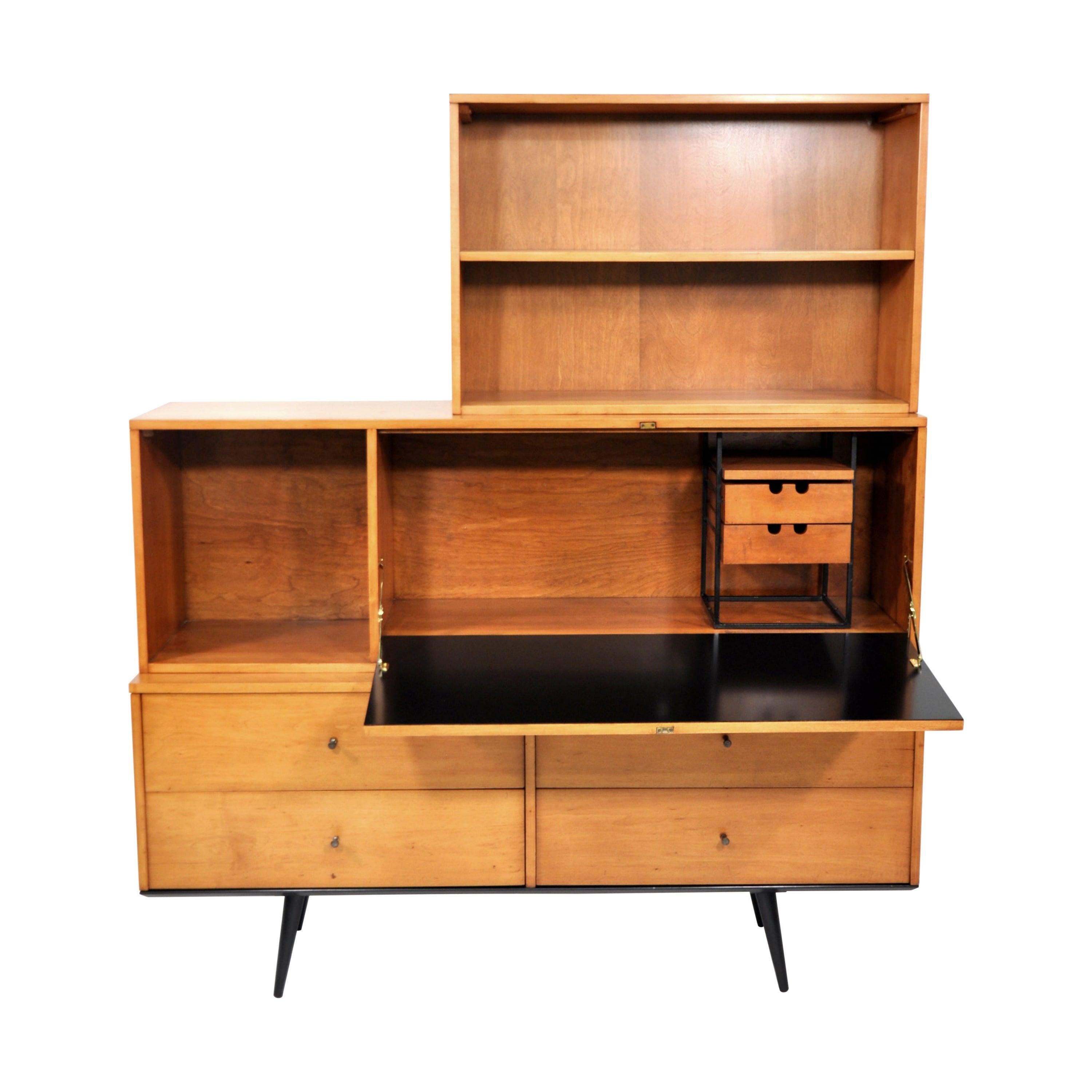 Paul McCobb Drop Lid Desk Cabinet, Winchendon Furniture, 1950s