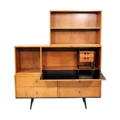 Used Paul McCobb Drop Lid Desk Cabinet, Winchendon Furniture, 1950s