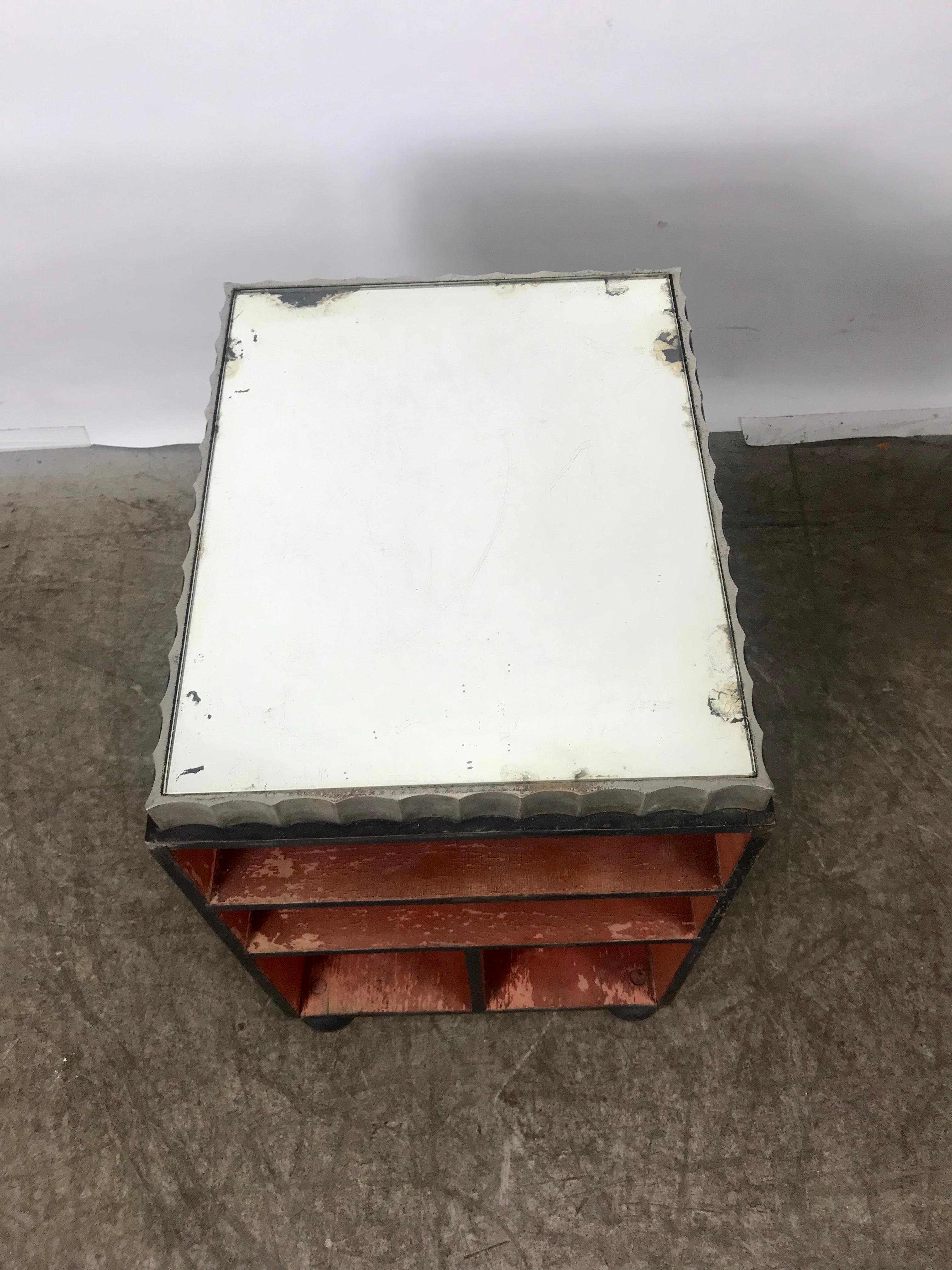 American Rare Paul T. Frankl Skyscraper side table Frankl Galleries, 1920s