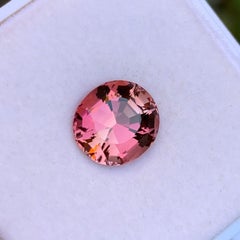 Seltener Pfirsichrosa Natürlicher Turmalin Edelstein, 3.80 Ct Fancy Cushion Cut für Ring