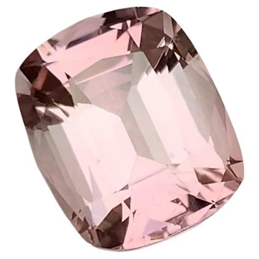 Rare Peachy Pink Natural Tourmaline Gemstone, 5.70 Ct Cushion Cut-Ring/Pendant
