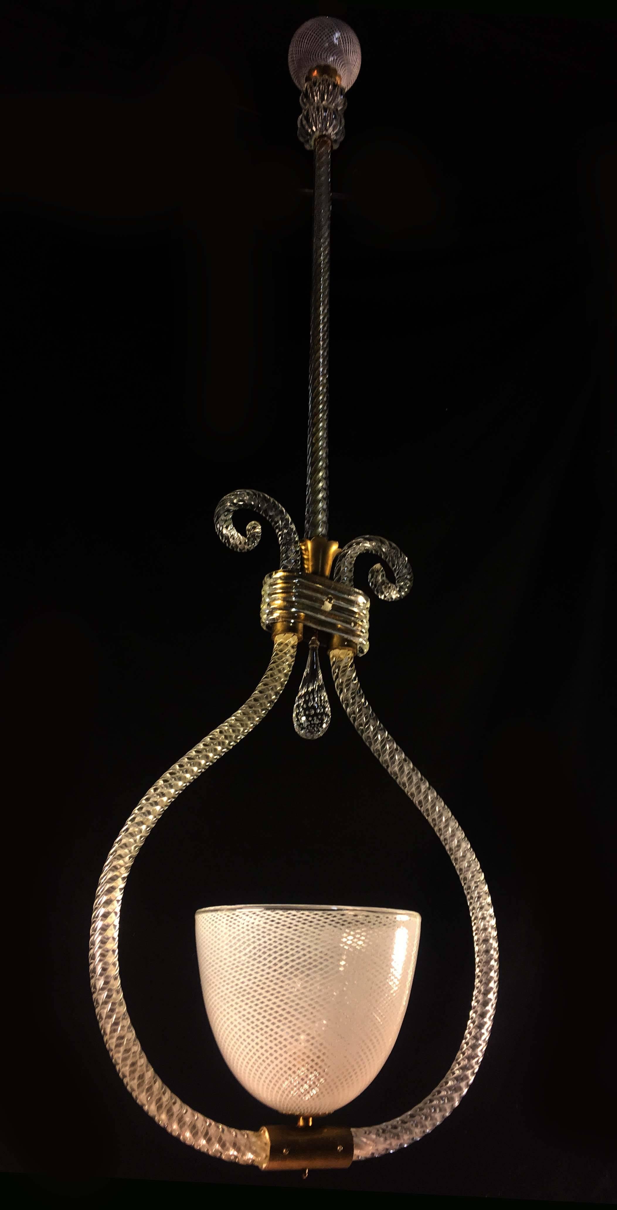 20th Century Rare Pendant Chandelier 