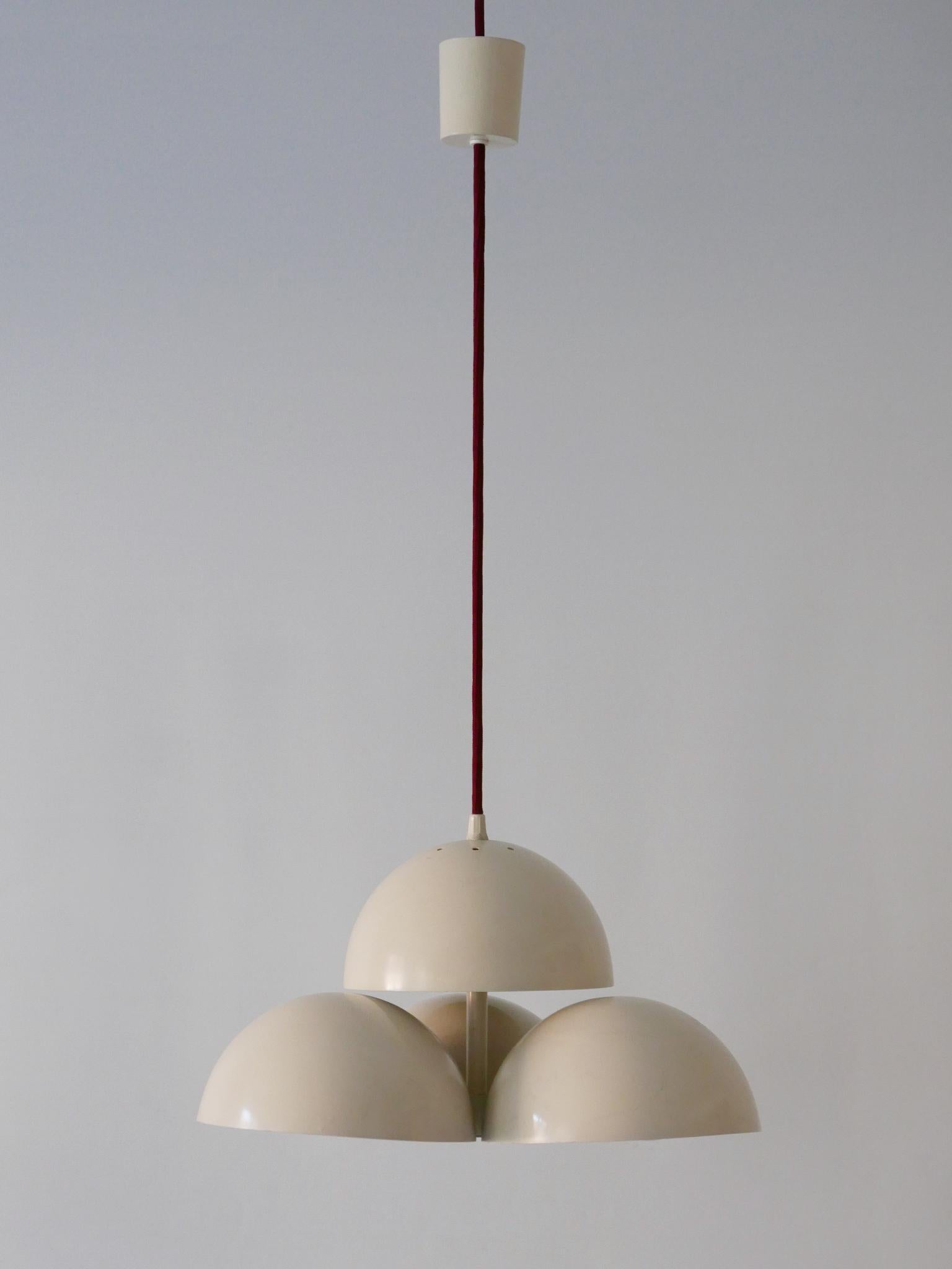 Enameled Rare Pendant Lamp Cantharel in the Style of Maija Liisa Komulainen for RAAK For Sale