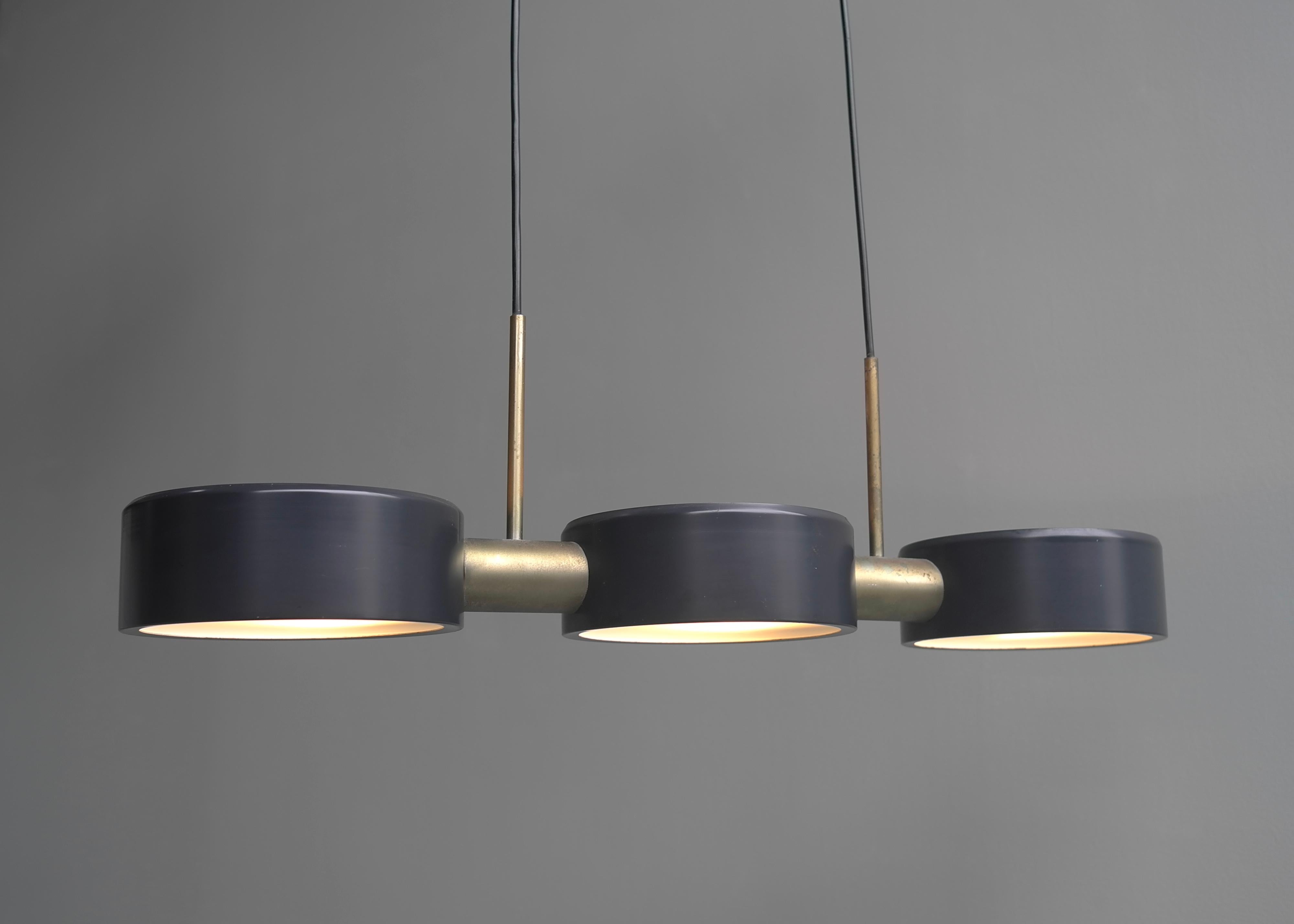 Rare pendant light by Bruno Gatta for Stilnovo, Italy, 1960s.

  