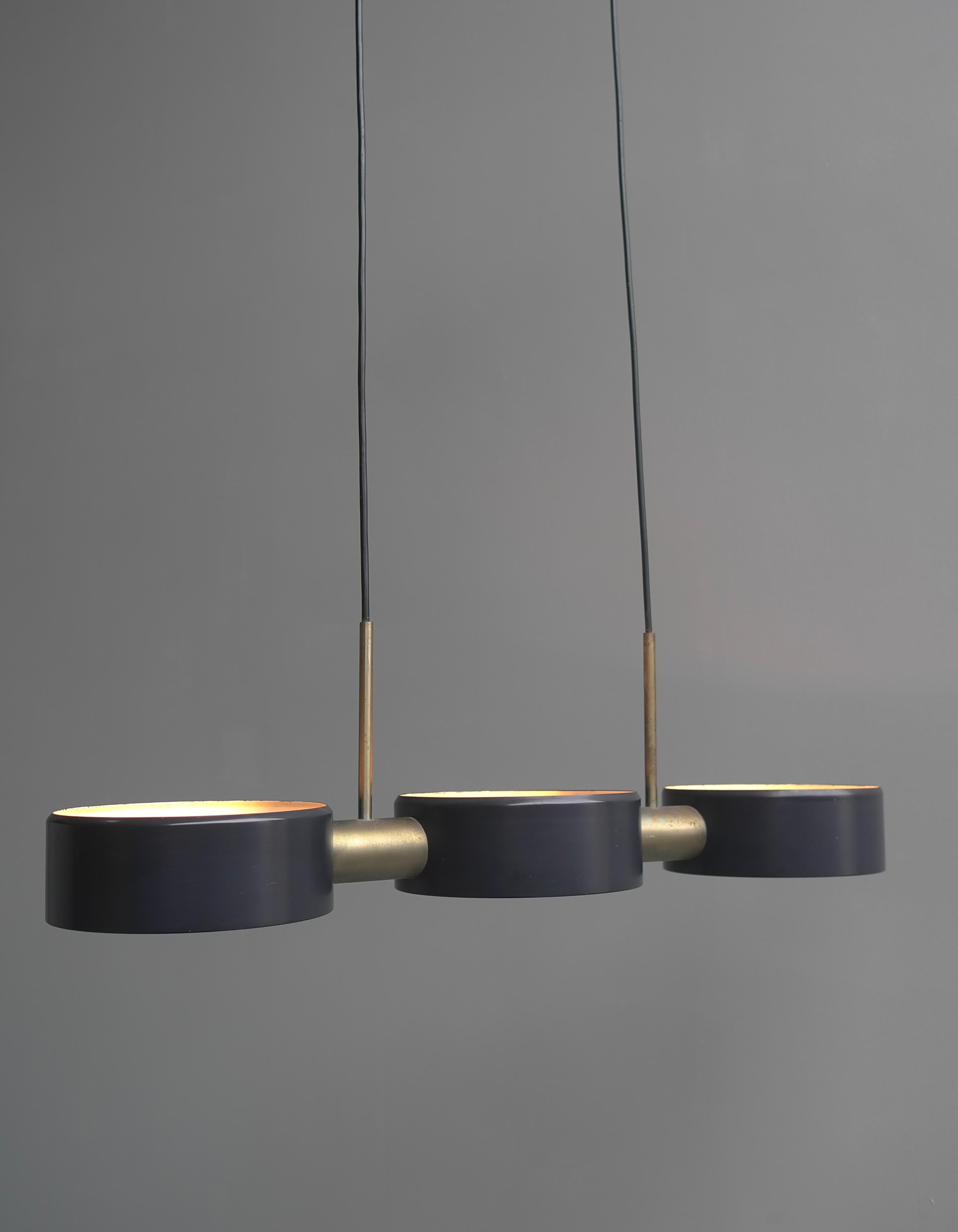 Mid-Century Modern Rare Pendant Light by Bruno Gatta for Stilnovo, Italy, 1960s