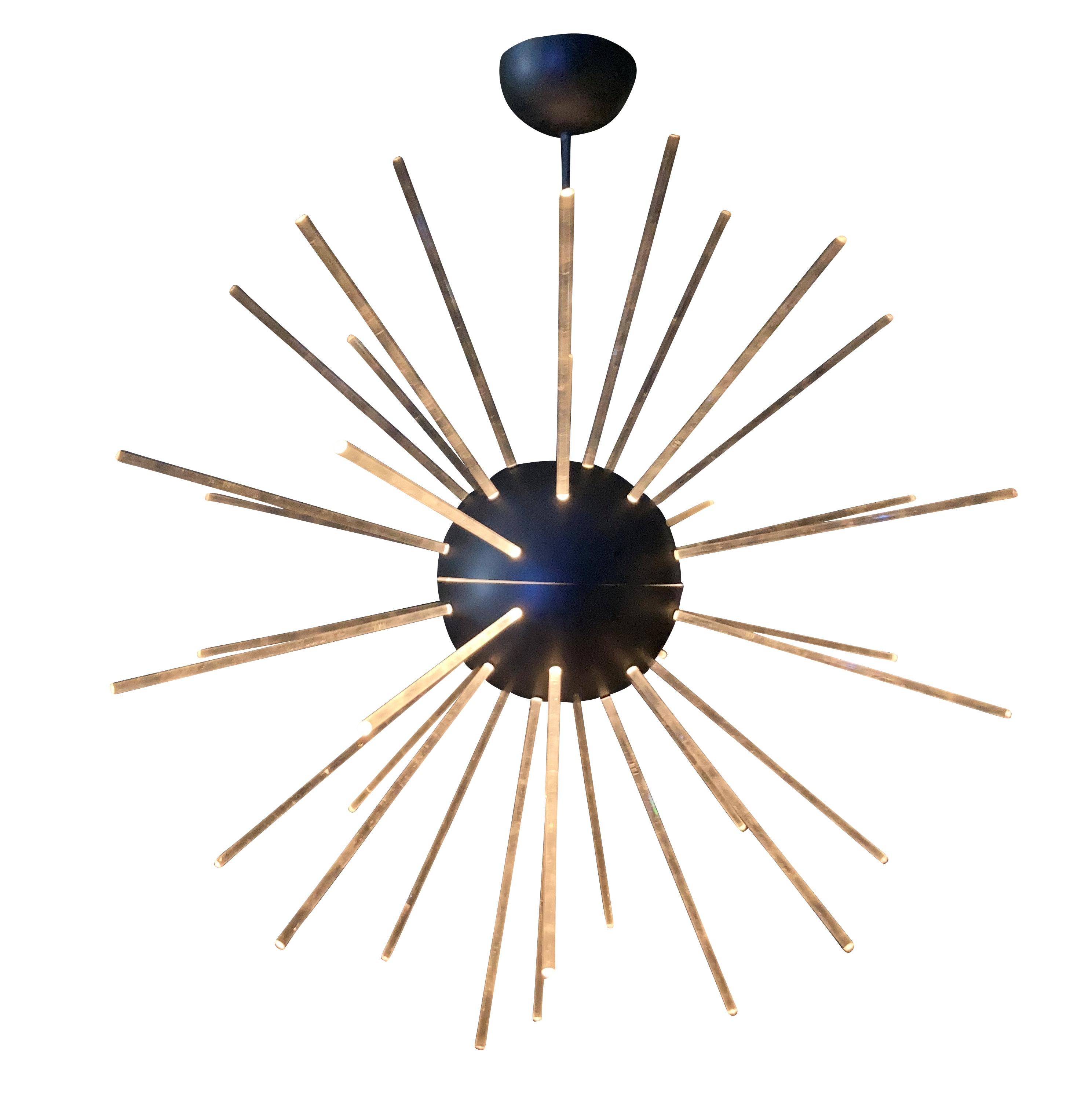 Tin Rare Pendant Light from the Collection I Soli Alchimea, by Alessandro Guerriero