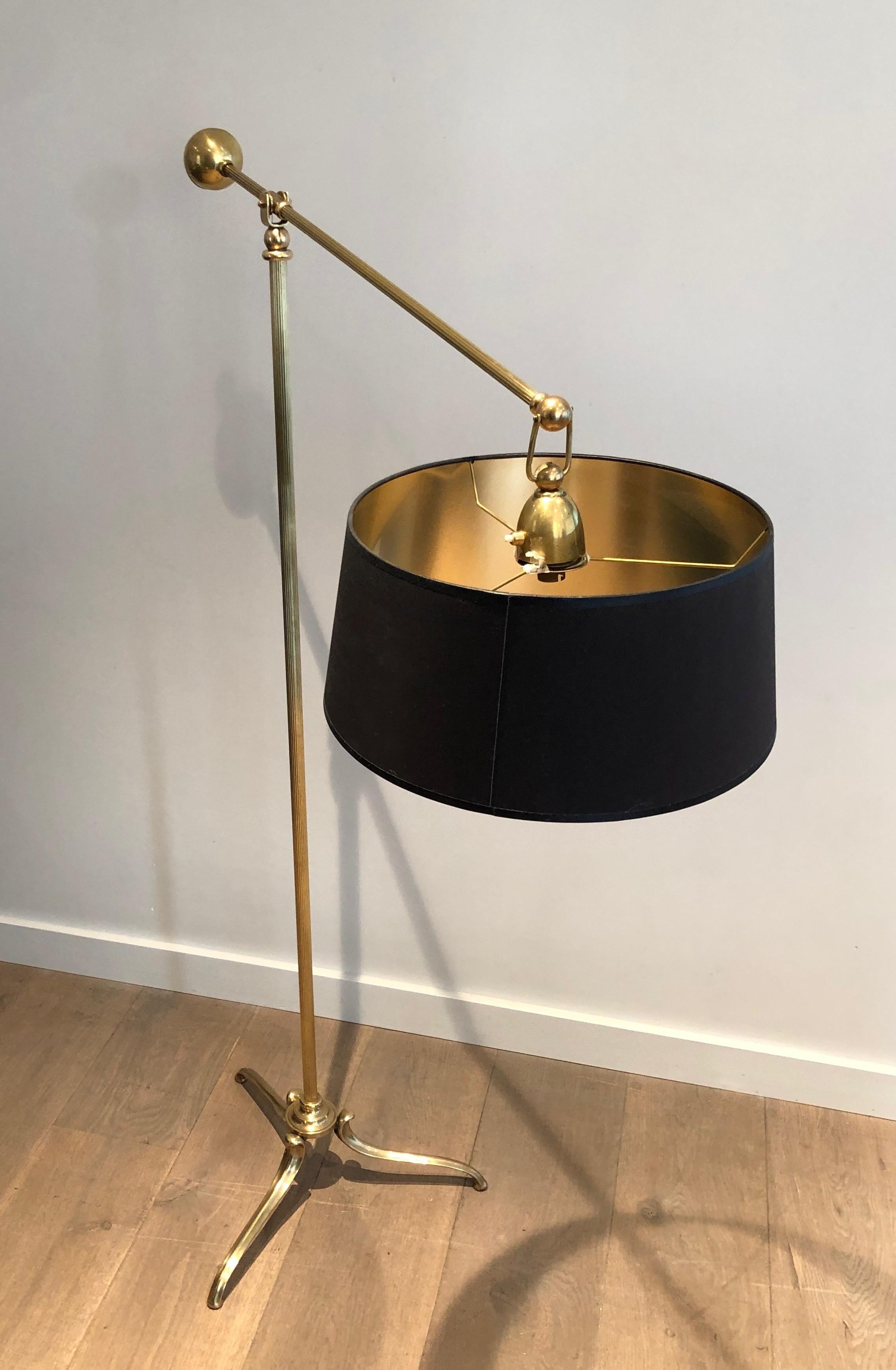 Rare Pendulum Brass Floor Lamp 13