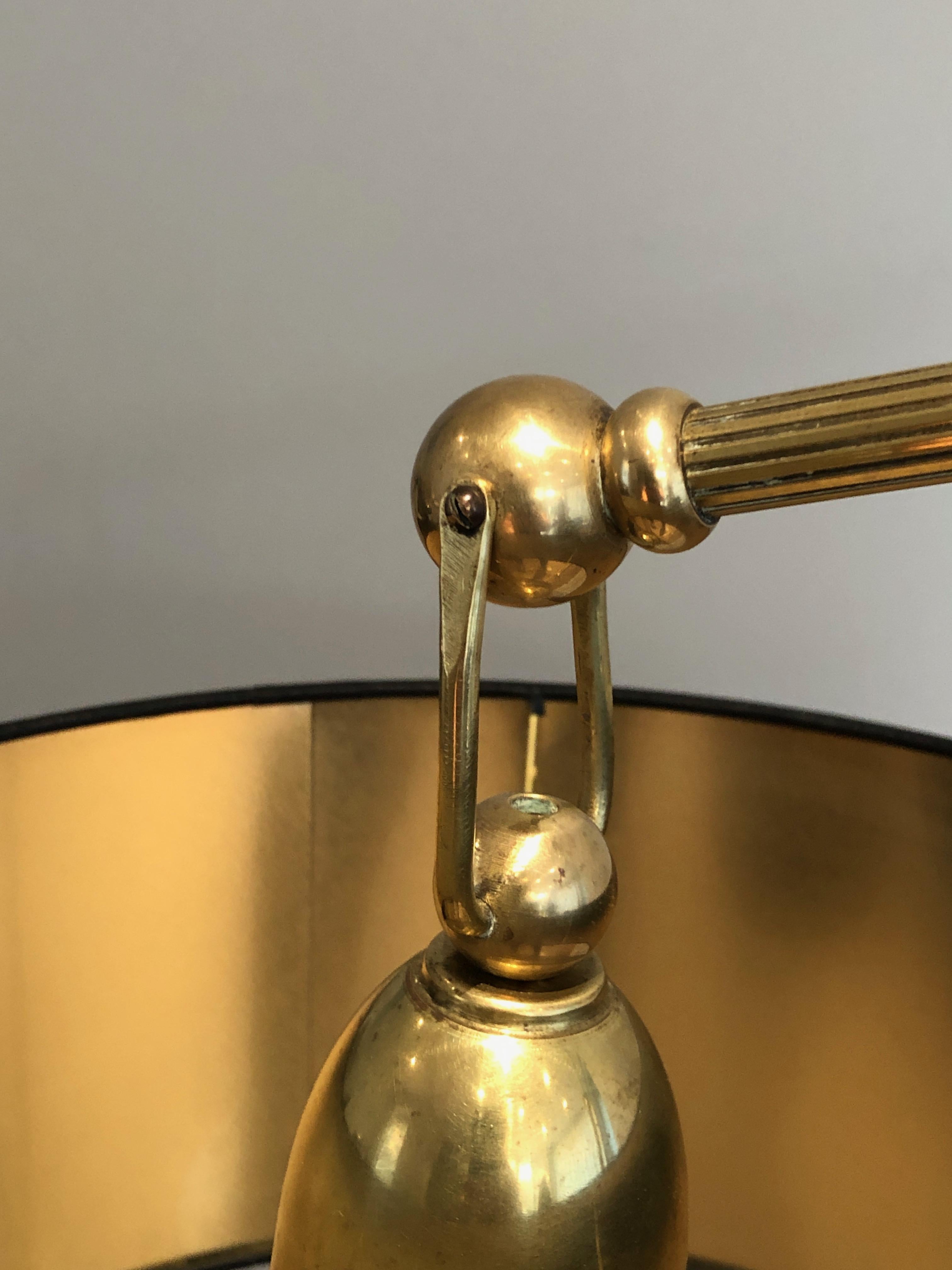 Mid-20th Century Rare Pendulum Brass Floor Lamp