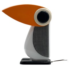 Rare Penguin Lamp by Fernando Cassetta for Tacman Manara in Orange, 1970s