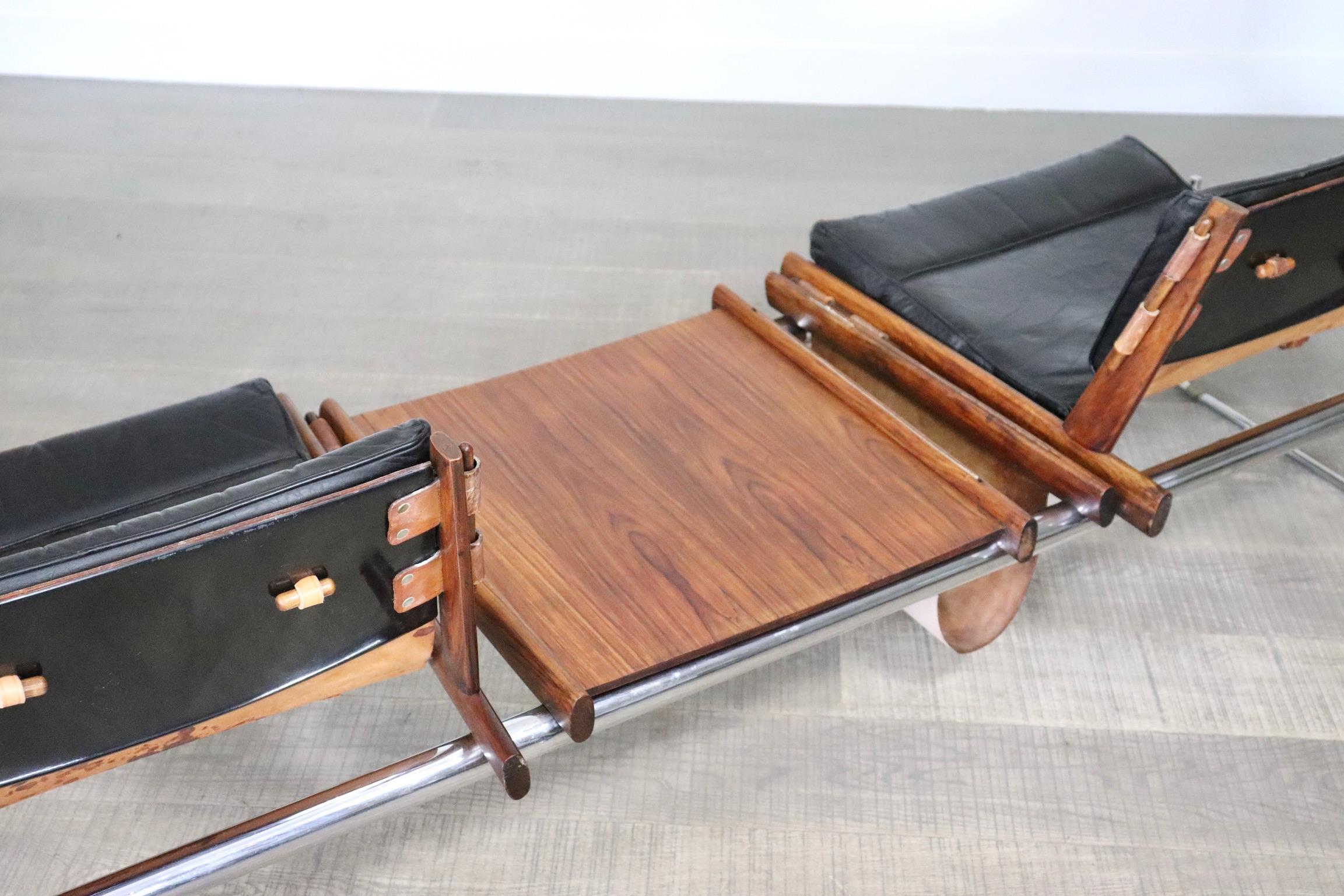 Rare Percival Lafer MP-123 Modular Bench in Brazilian Rosewood, 1960s 8