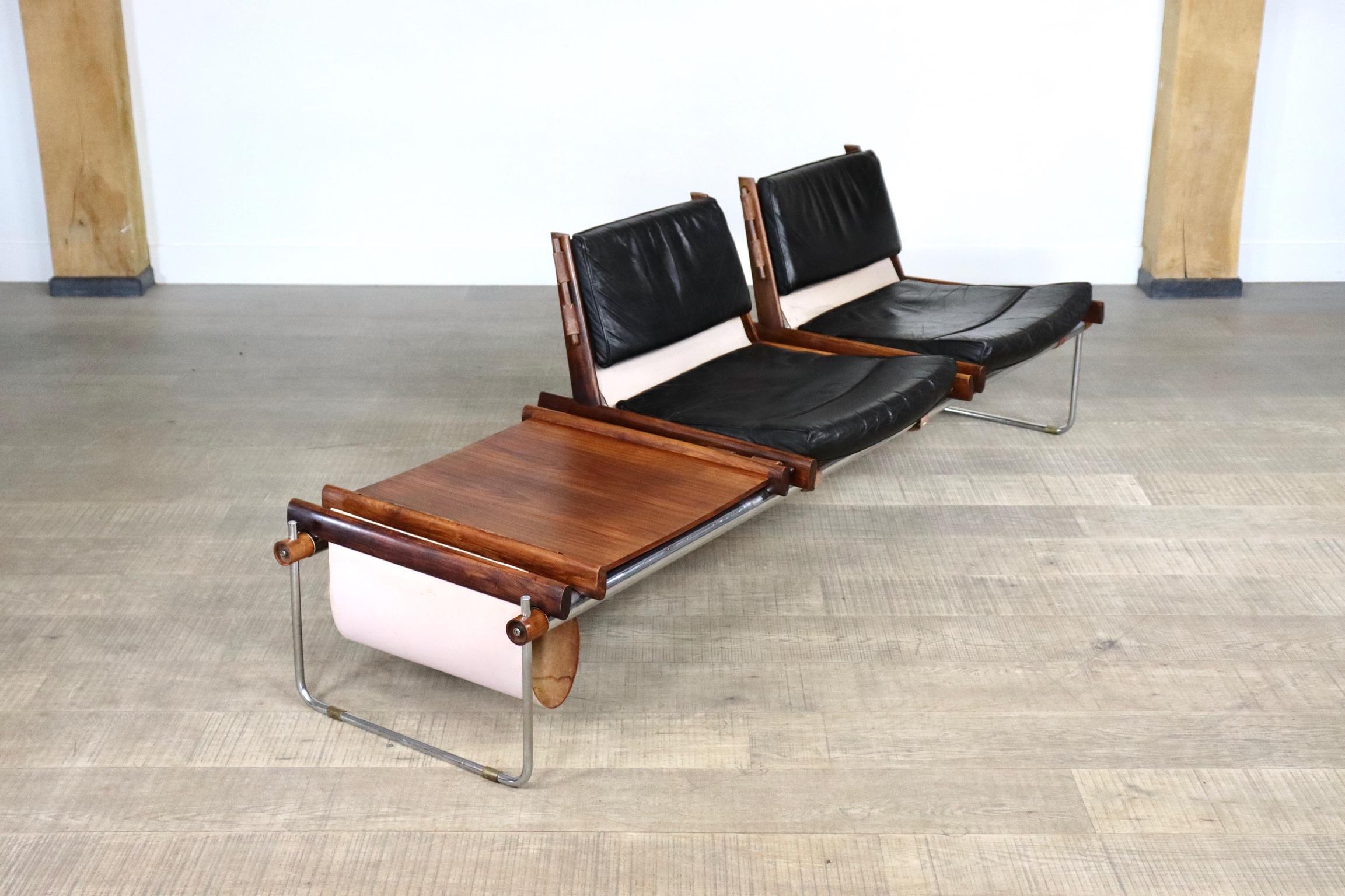 Rare Percival Lafer MP-123 Modular Bench in Brazilian Rosewood, 1960s 14