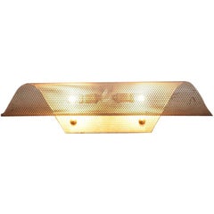 Rare Perforated Metal Wall Lamp by Mathieu Matégot