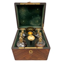 Antique Rare perfume cellar or travel scent box, Berthet manufacturer, France 1798/1808
