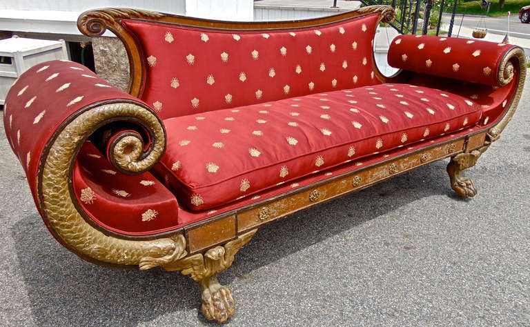 Rare Period English Regency Sofa, Possibly from the Brighton Pavilion For  Sale at 1stDibs