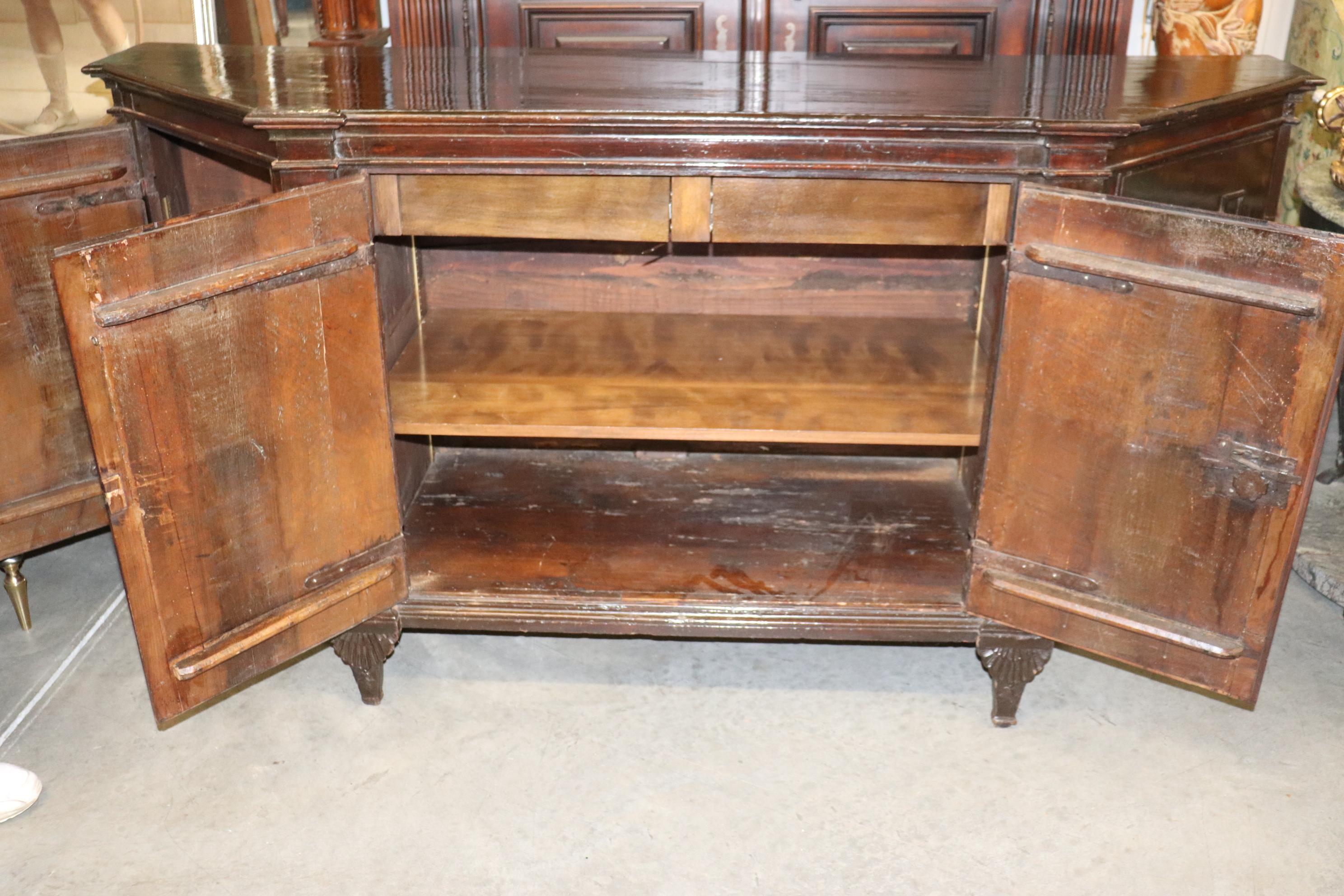 Rare Period French 1790s era Directoire Mahogany Sideboard Buffet For Sale 8