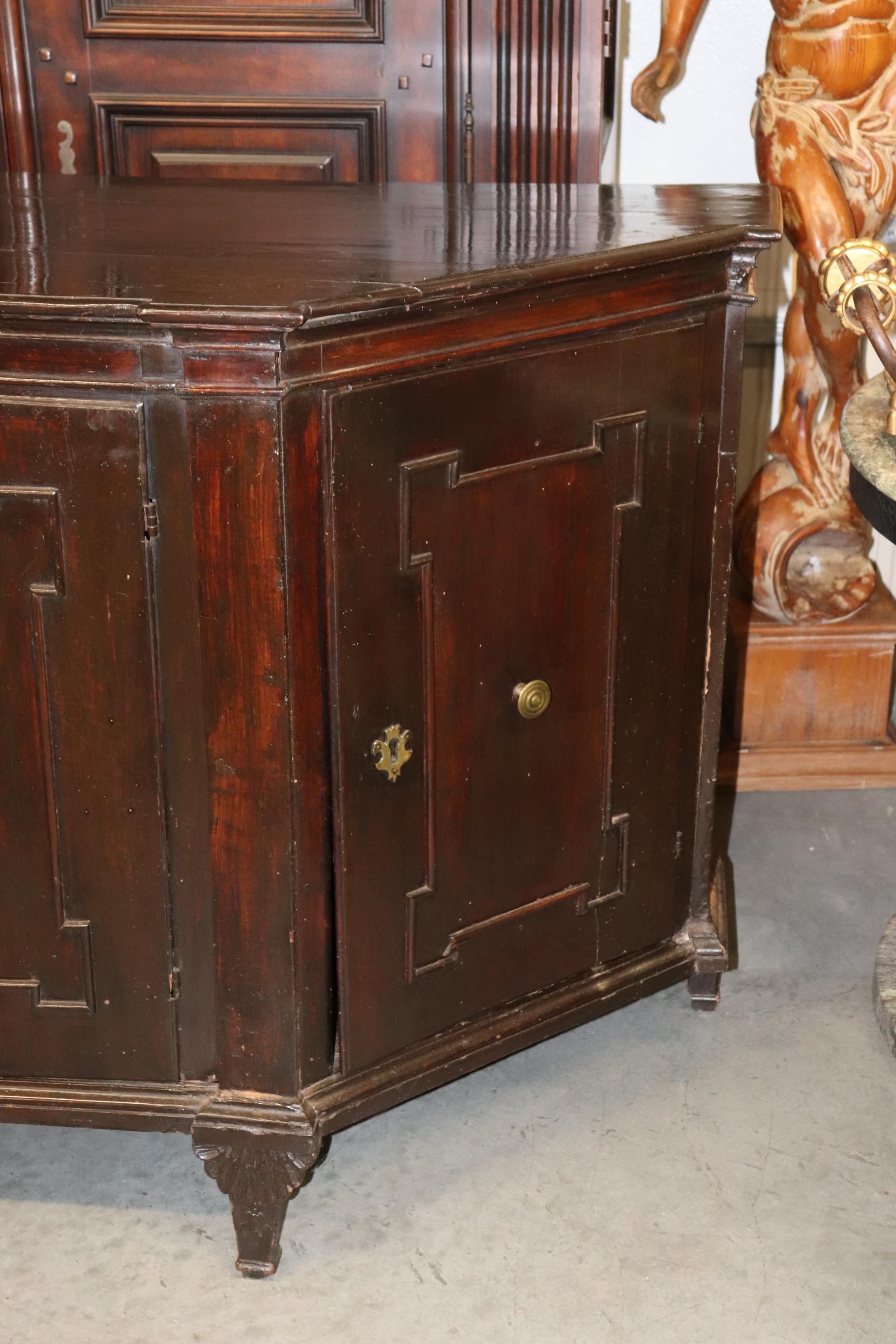 Rare Period French 1790s era Directoire Mahogany Sideboard Buffet For Sale 2