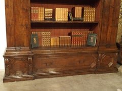 Rare Period Italian Renaissance Walnut Wood Armadio Bookcase