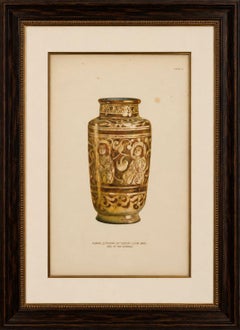 Rare Persian Lustreware Albarello Chromolithograph, Henry Wallis, 1899