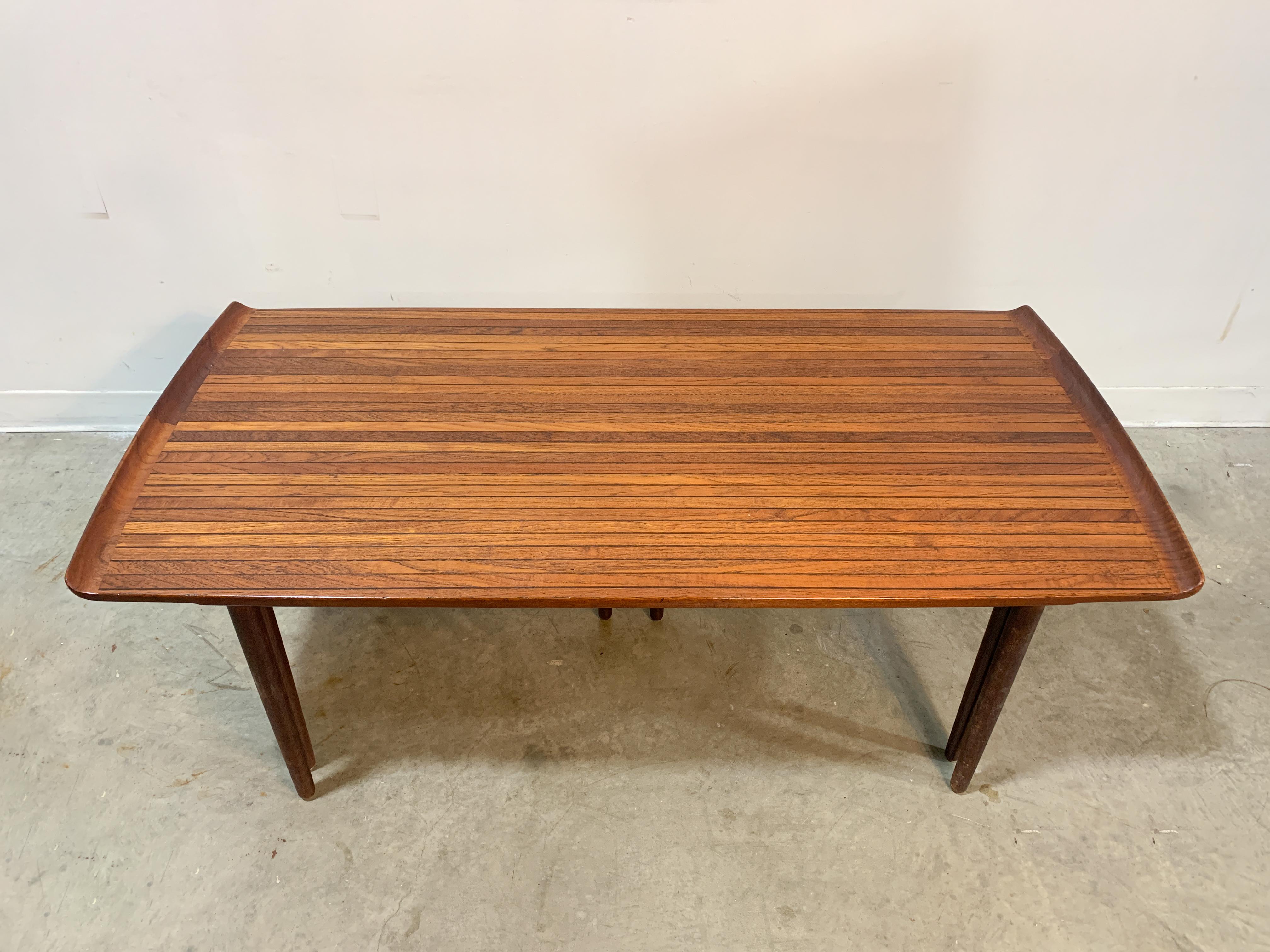 Rare Peter Hvidt Danish Coffee Table and Satellite Table Set 4