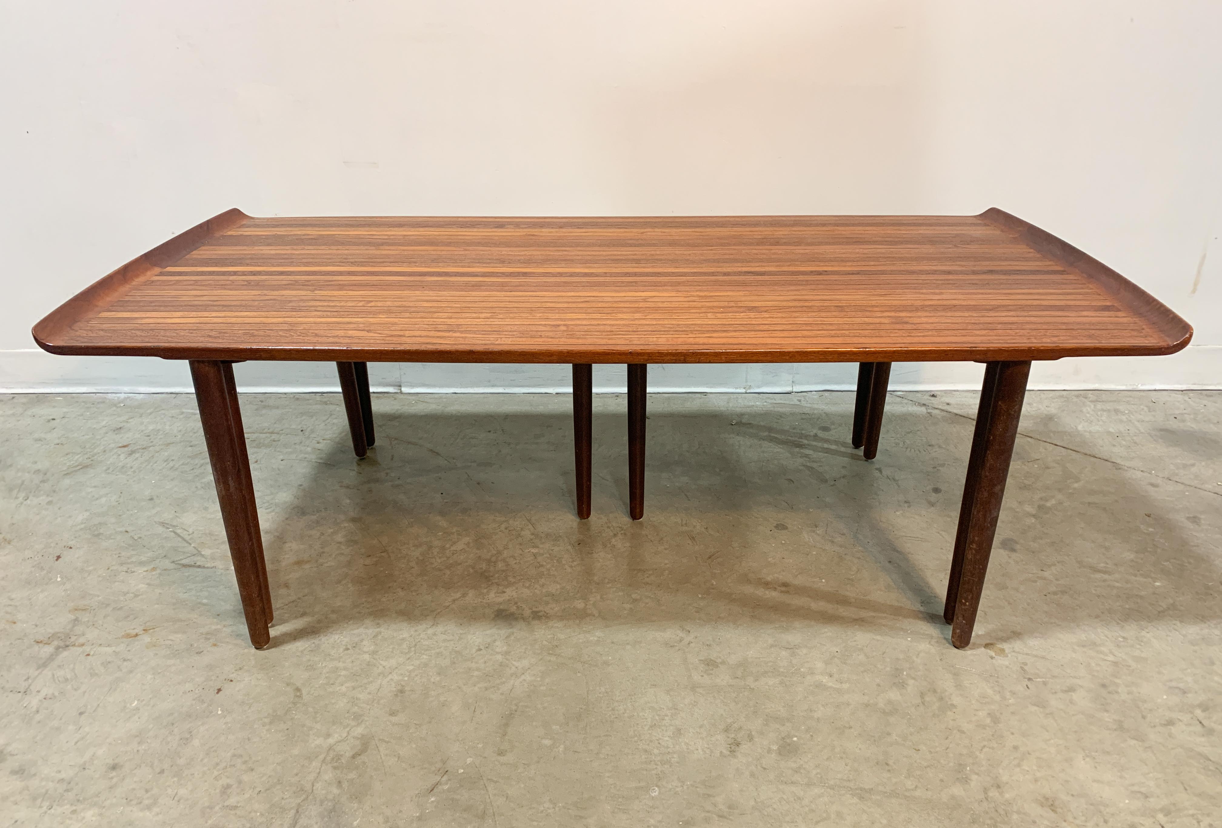 Rare Peter Hvidt Danish Coffee Table and Satellite Table Set 2