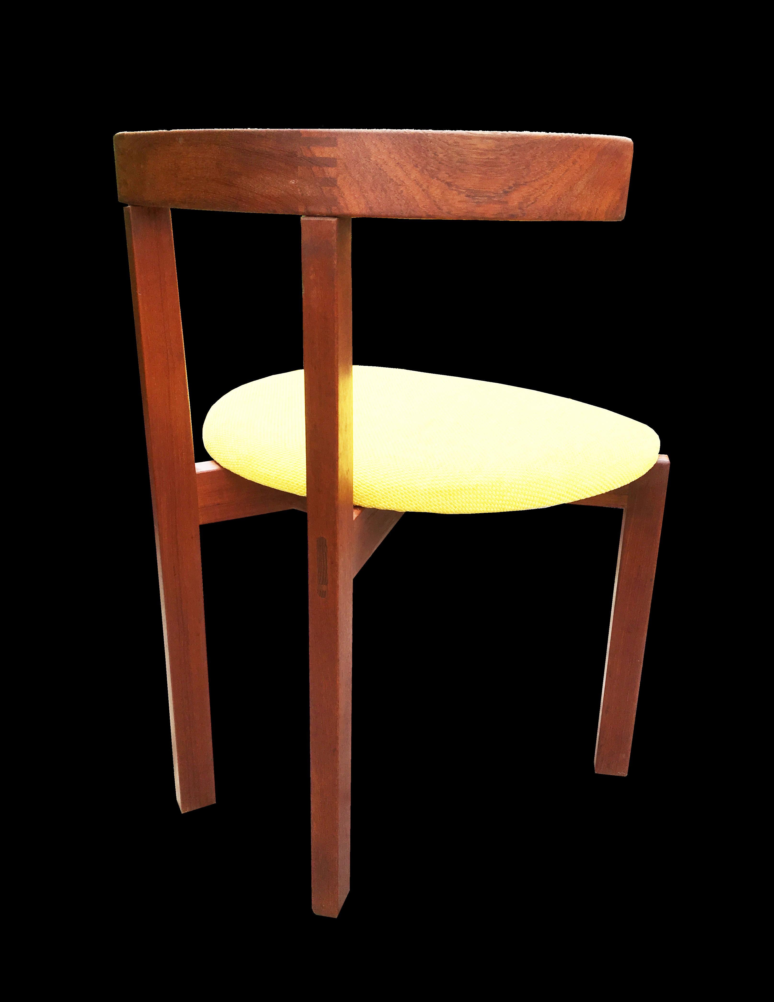 Danish Rare Peter Hvidt T-Chair in Afromosia for France and Sons