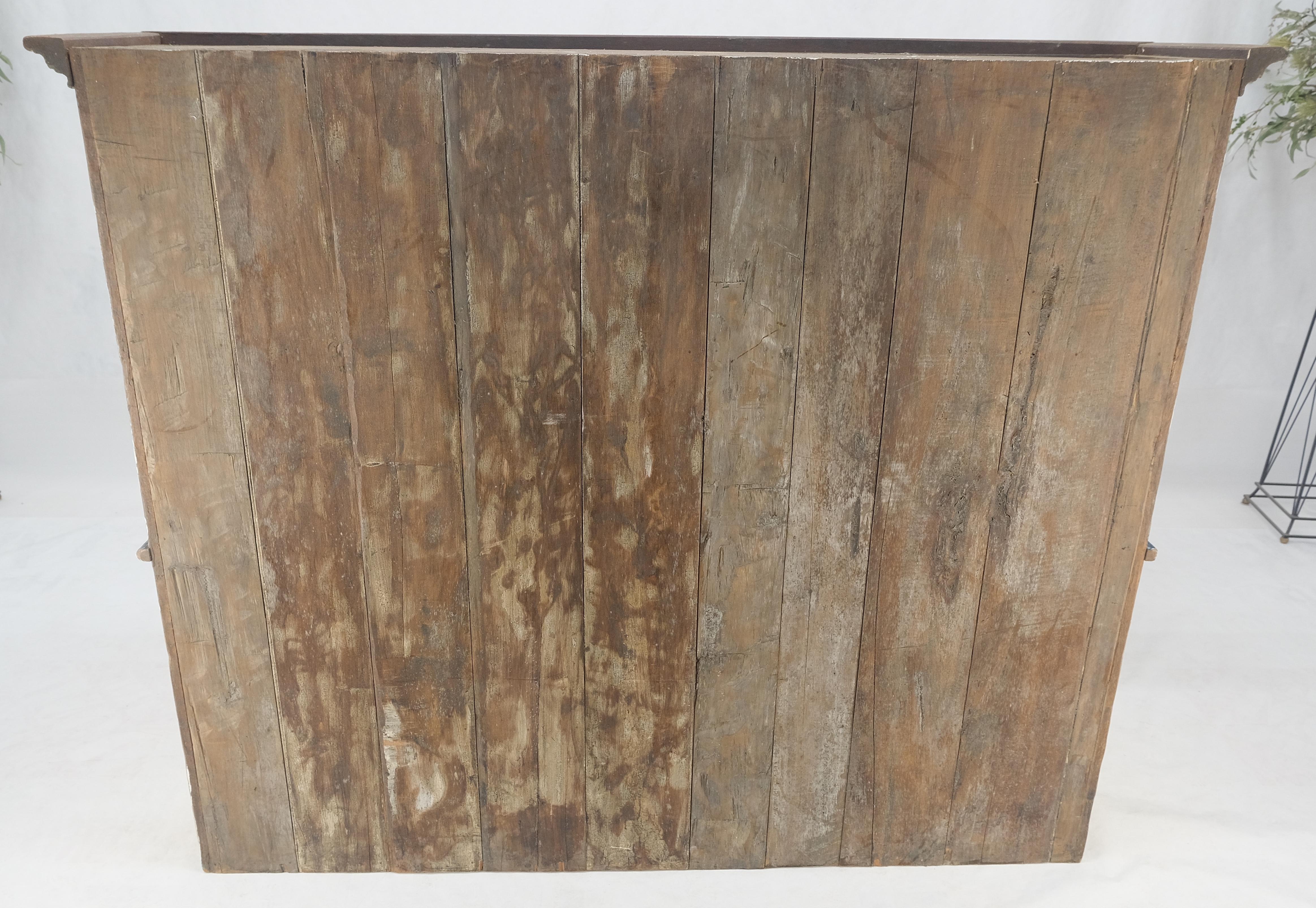 Raro Fenomenal Armario de Teca Maciza Estilo Campesino Pintado Decorado en venta 8