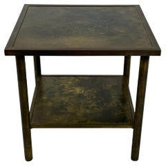 Antique Rare Philip and Kelvin Laverne Brass Side Table