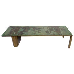 Vintage Rare Philip and Kelvin LaVerne Coffee Table Is a Homage to Salvador Dali