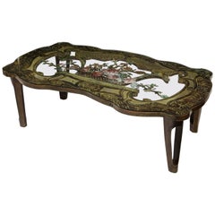 Rare Philip and Kelvin LaVerne 'La Reine Floral' Patinated Bronze Coffee Table