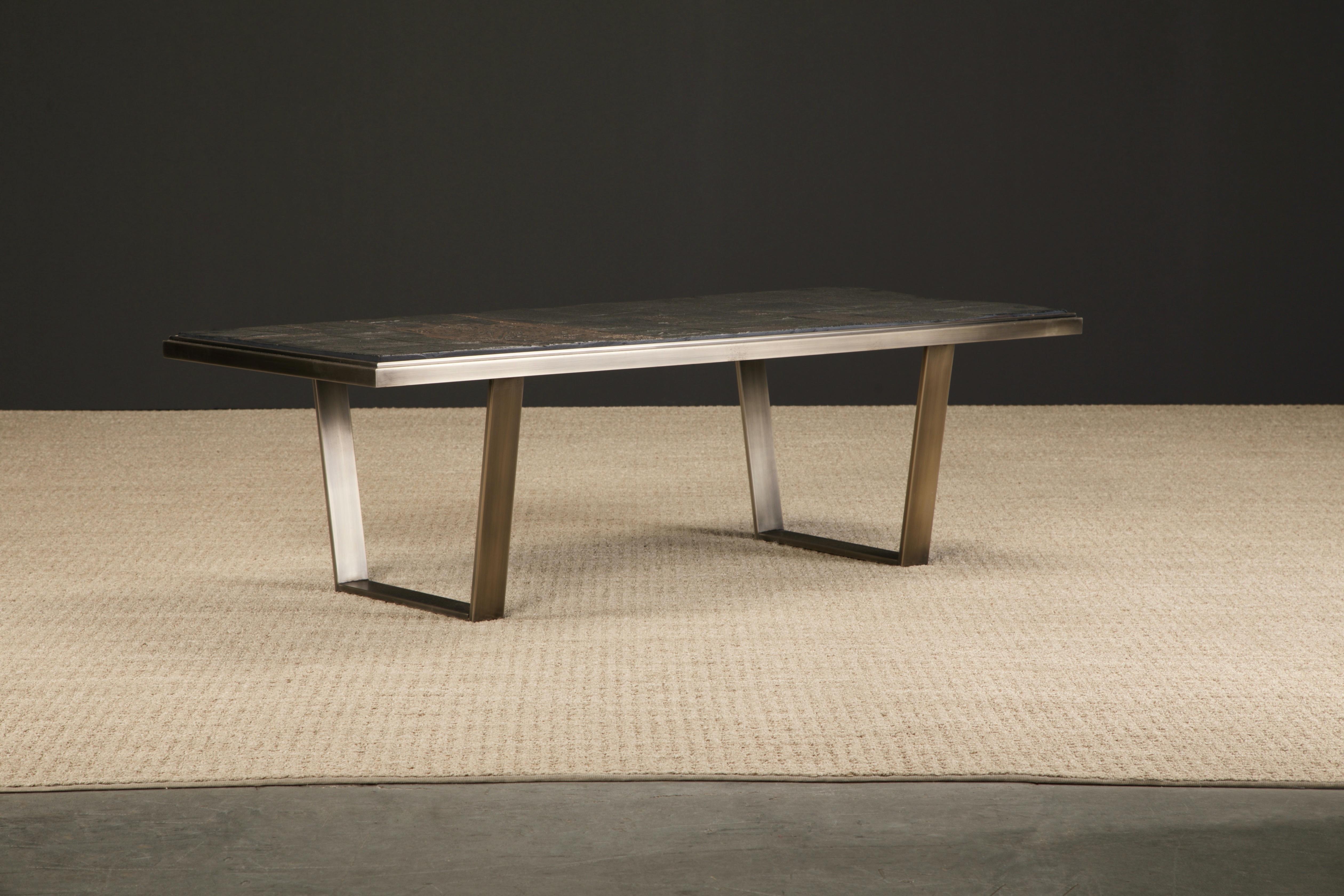 Rare Pia Manu Brutalist Coffee Table, circa 1969 Belgium, Signed In Excellent Condition For Sale In Los Angeles, CA