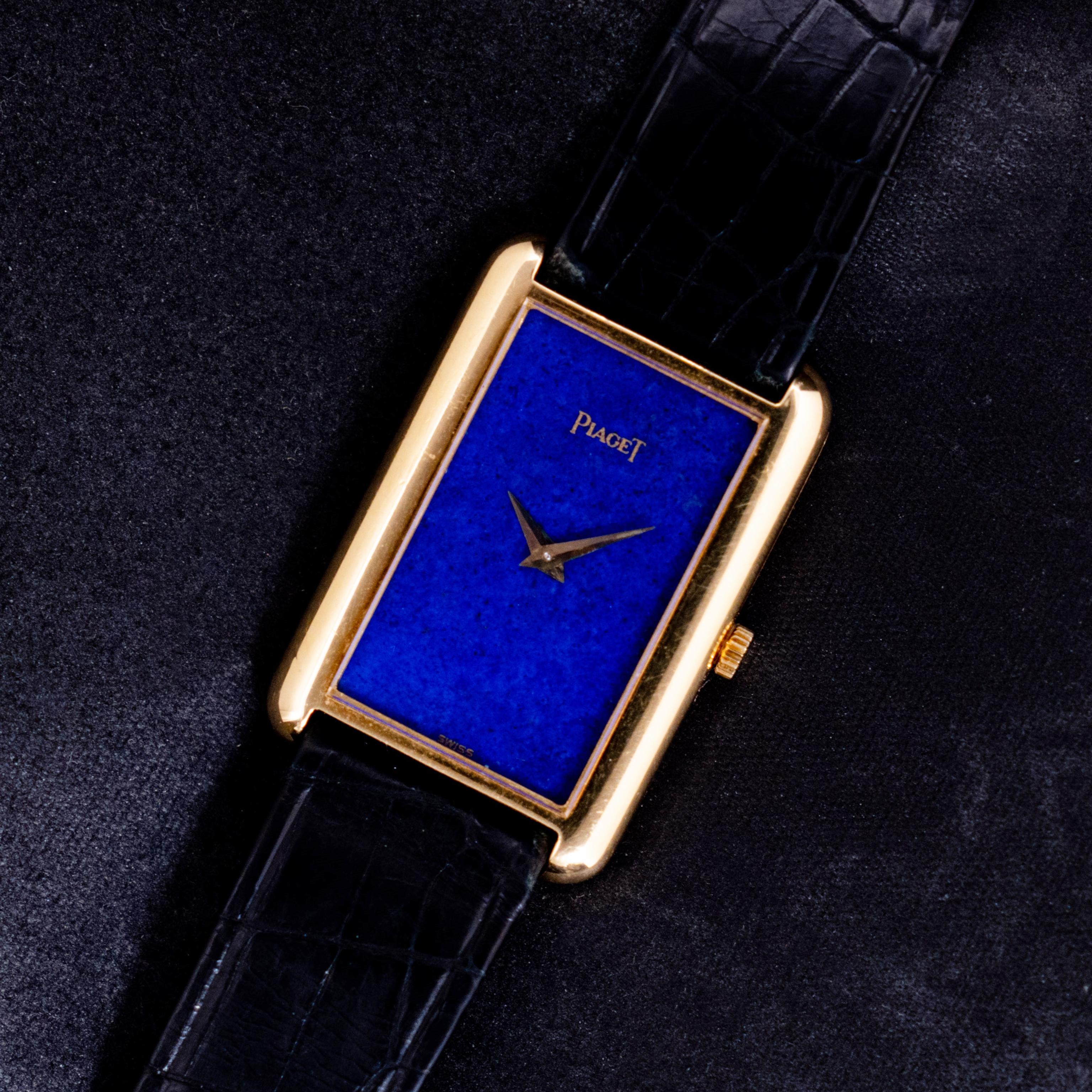 Brand: Piaget
Year: 1970s
Serial number: 6-79-xxx
Reference: C03955

In the 1960s, Piaget possessed a secret weapon that allowed them to create slim dress watches for men and introduce a new aesthetic for women. Their innovative calibre was not only