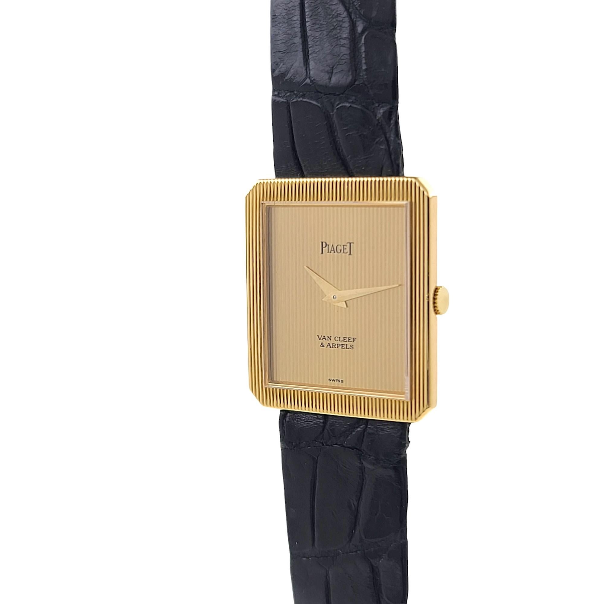 RARE Piaget x Van Cleef & Arpels Protocole Ultra Thin 9154 Serviced 18k Gold 3