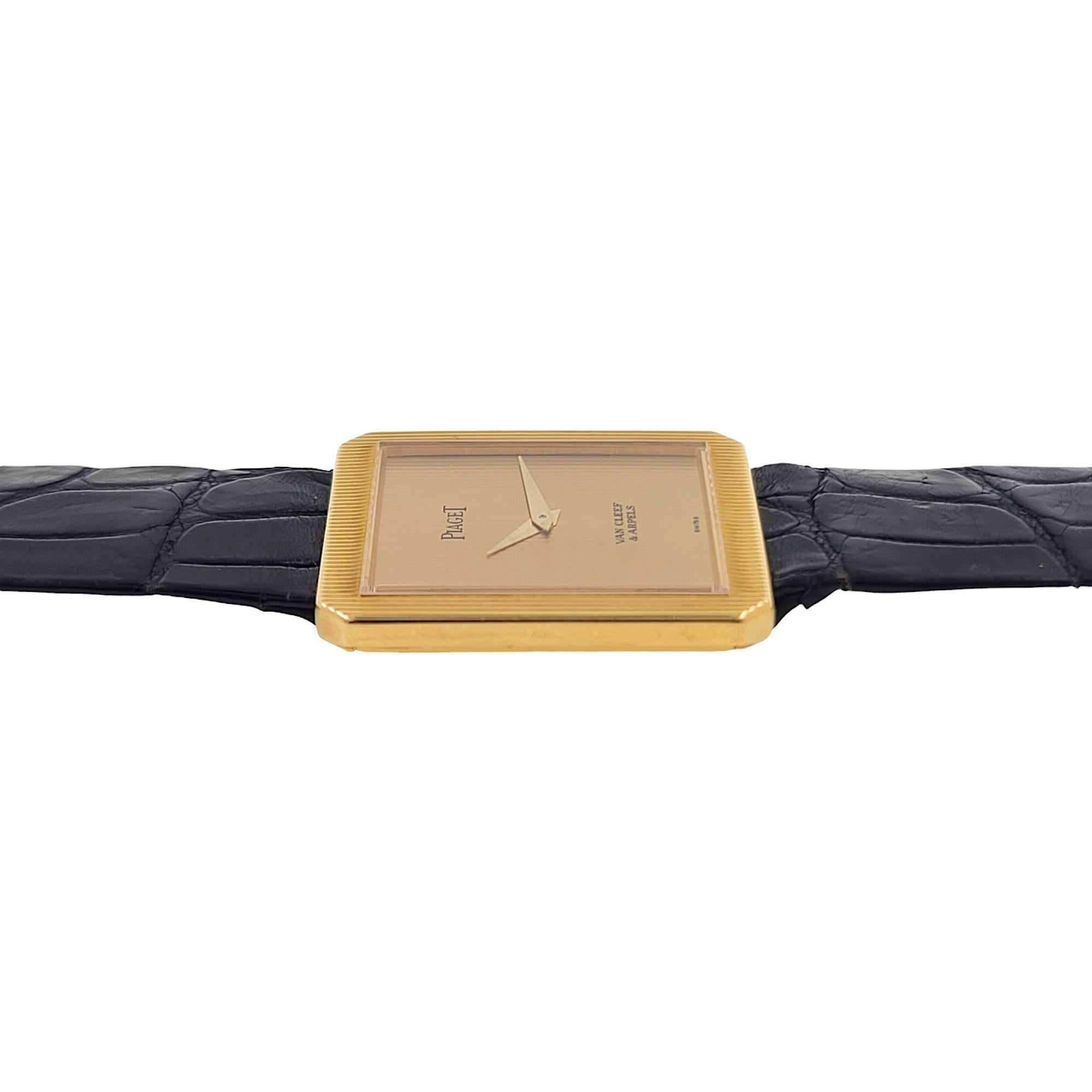 RARE Piaget x Van Cleef & Arpels Protocole Ultra Thin 9154 Serviced 18k Gold 4