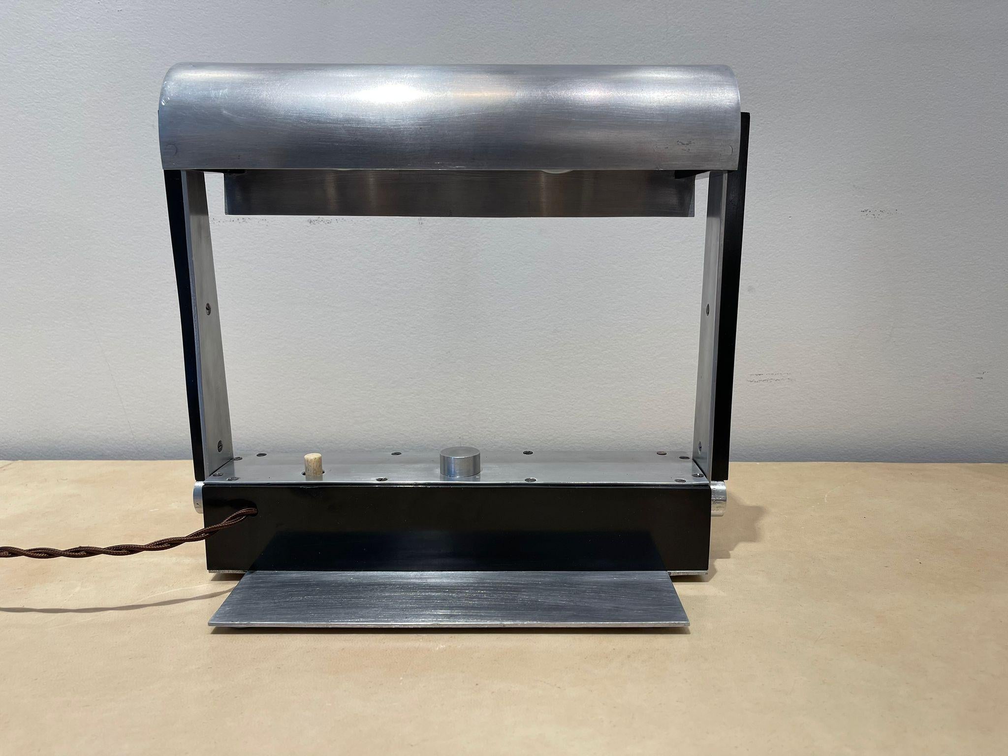Inizio XX secolo Rara lampada da pianoforte di Jacques LE CHEVALLIER e René KOECHLIN, modello No. 58, 1929 in vendita