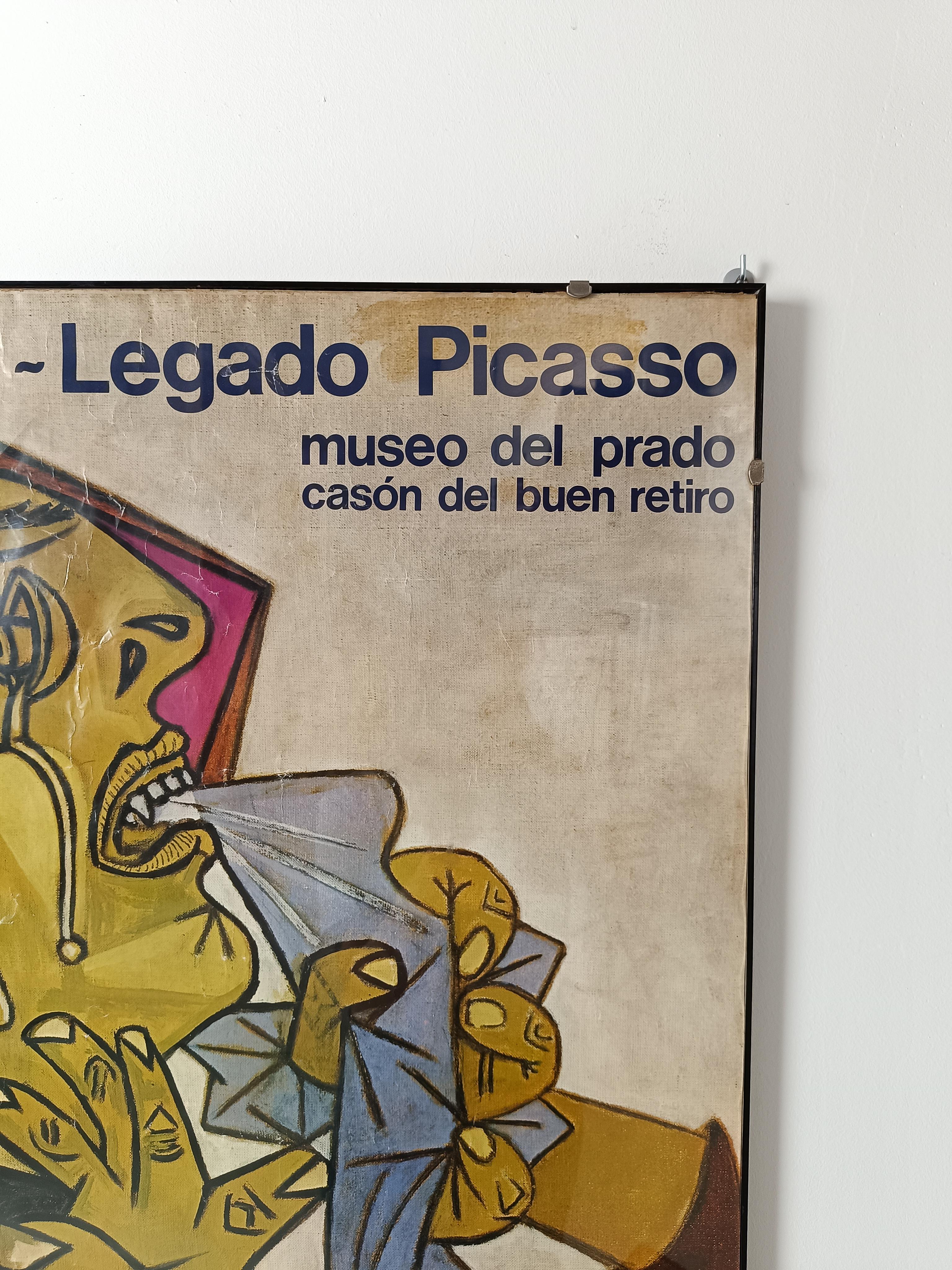 Raro poster di Picasso dalla mostra che segna il ritorno di Guernica in Spagna 2