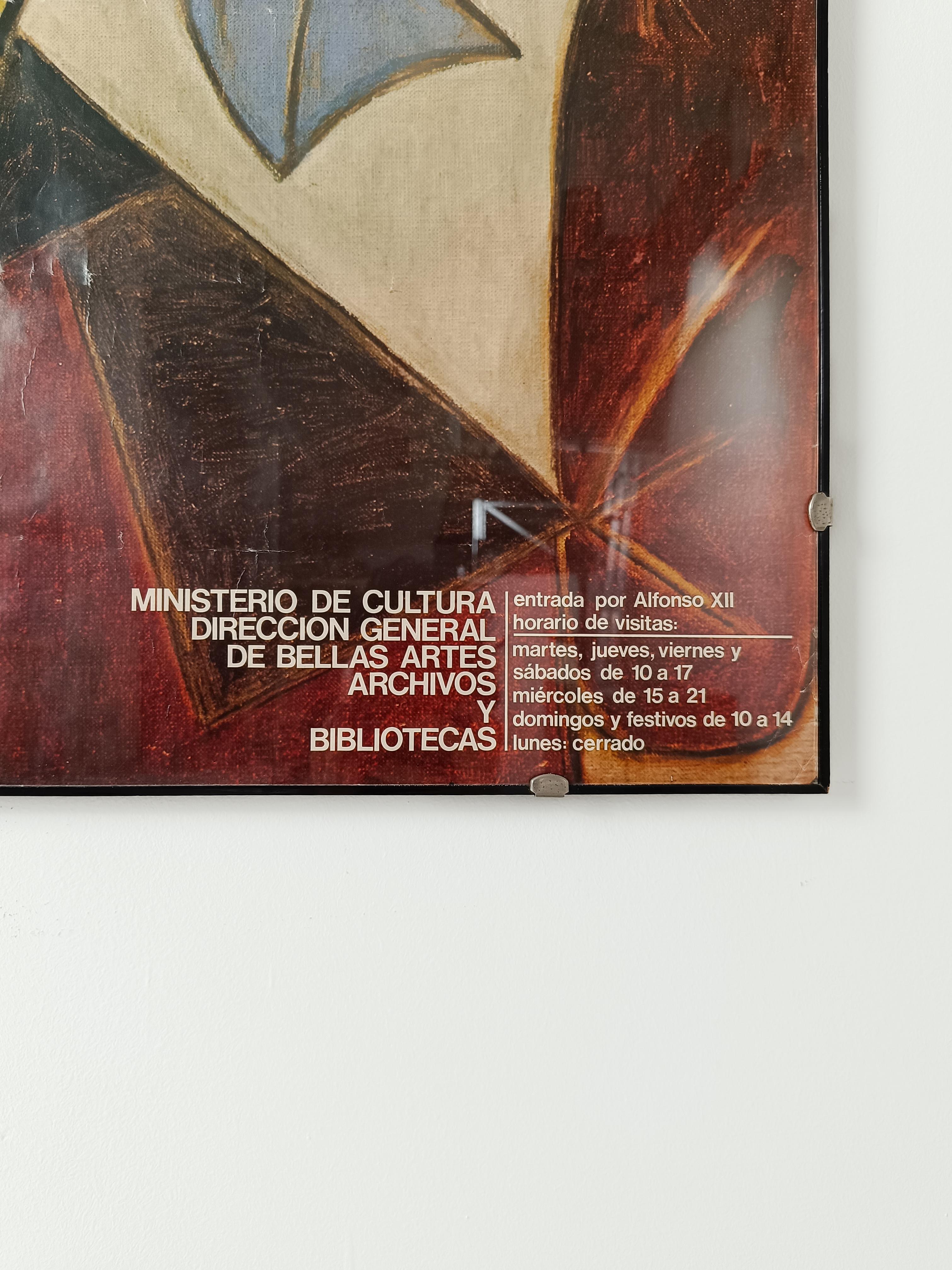 Raro poster di Picasso dalla mostra che segna il ritorno di Guernica in Spagna 3
