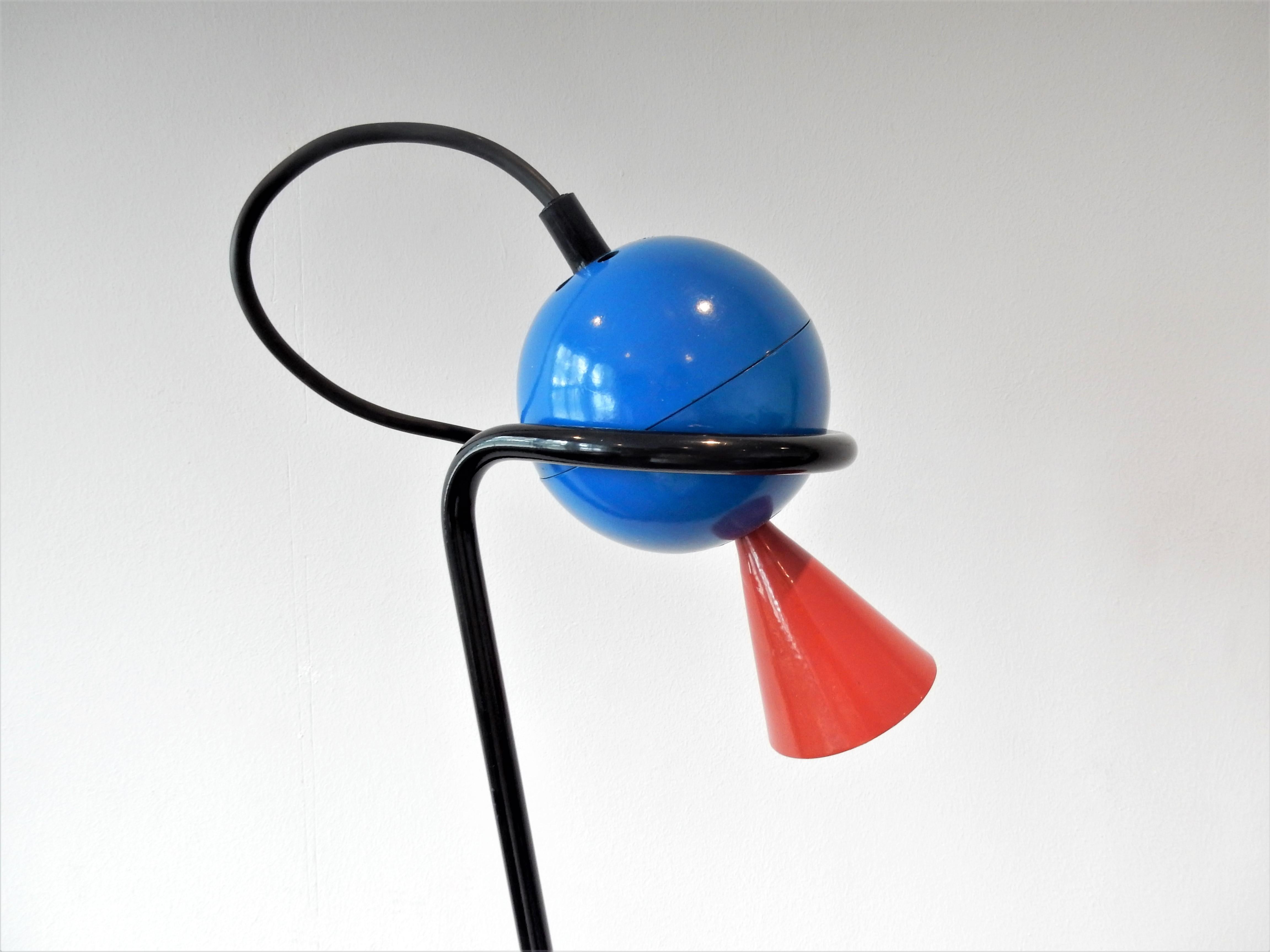 Mid-Century Modern Rare 'Pico' Floor Lamp by Herman Hermsen for Designum, the Netherlands, 1980s For Sale